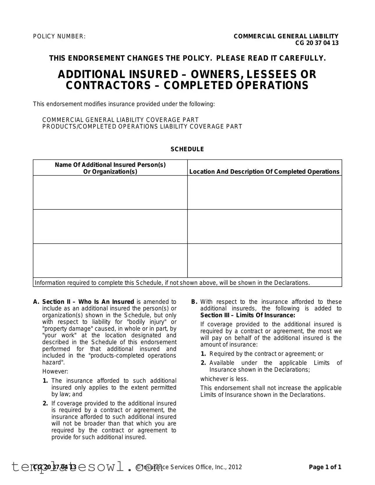 Fill Out Your Cg 2037 Form