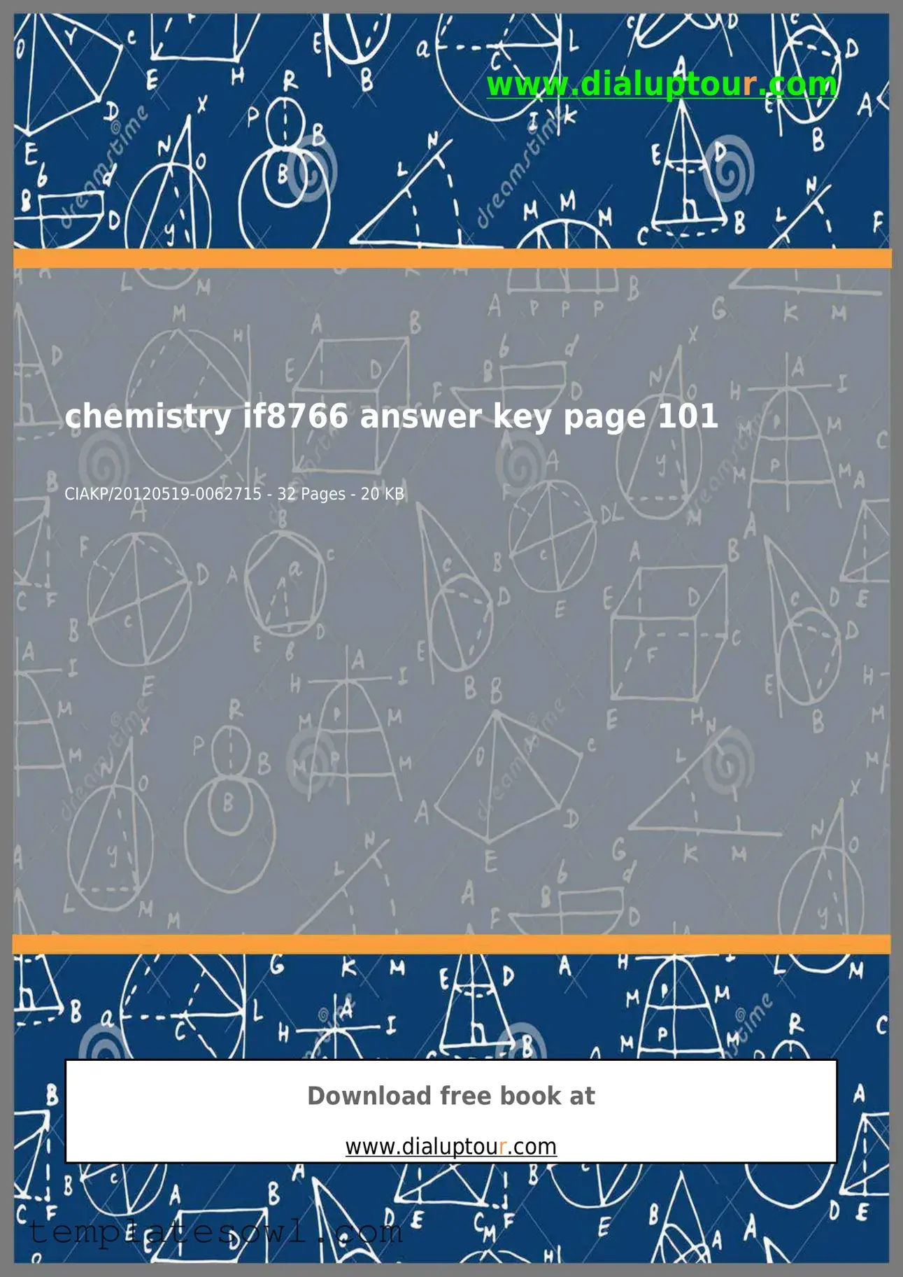 Fill Out Your Chemistry If8766 Form