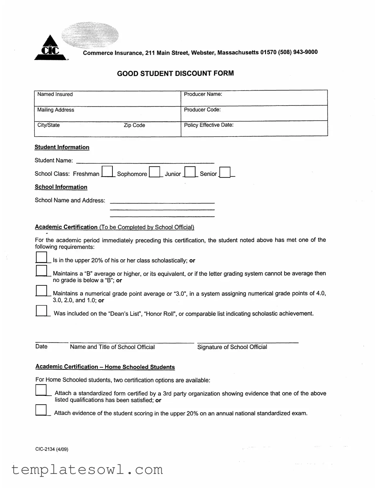 Fill Out Your Cic 2134 Form