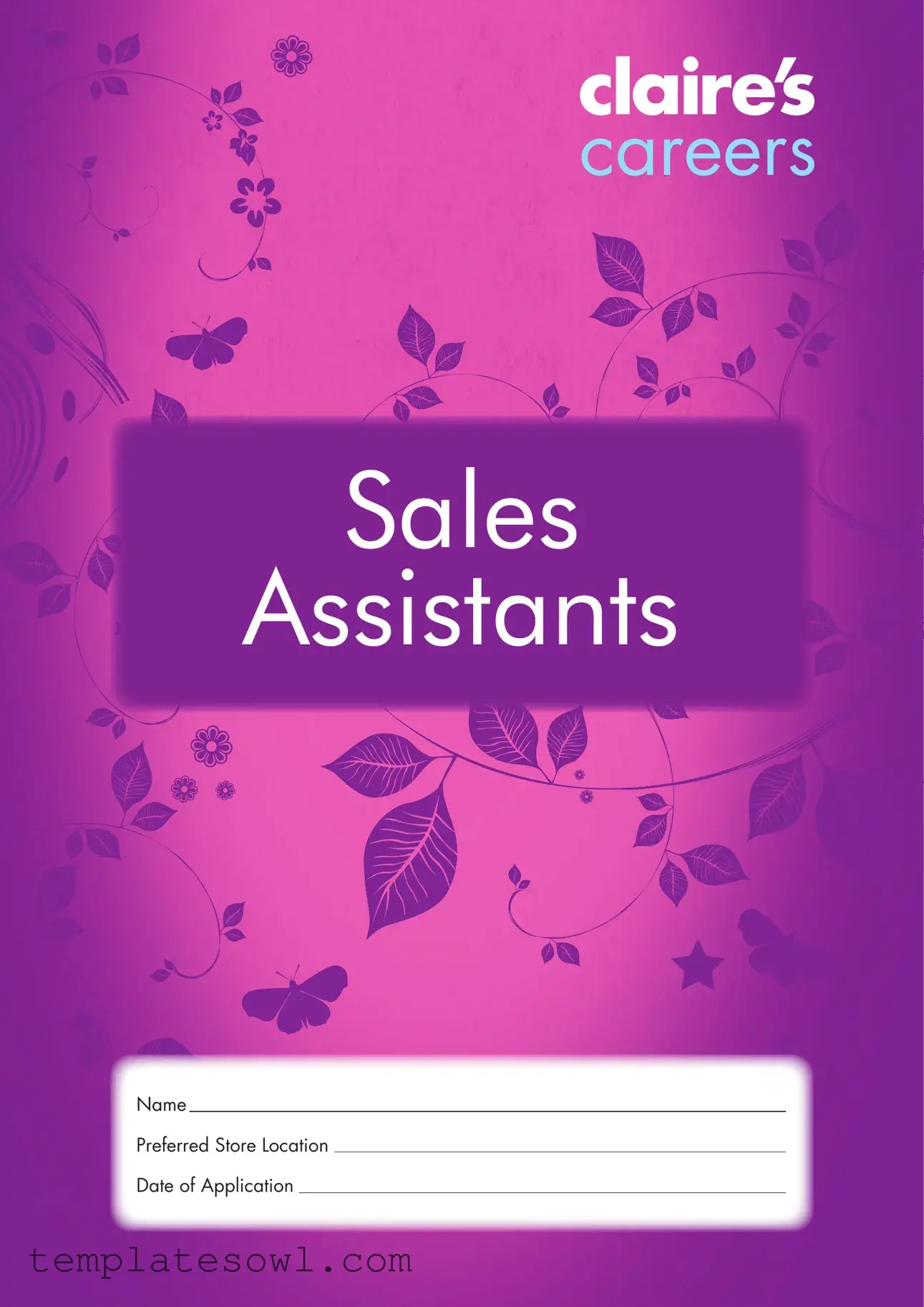 Fill Out Your Claires Employment Application Form