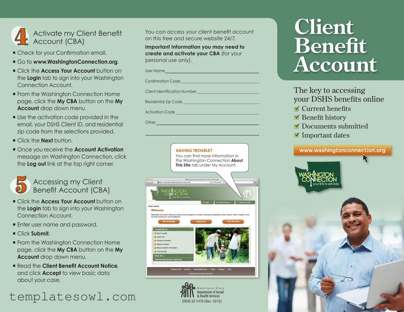Fill Out Your Client Benefit Account Form