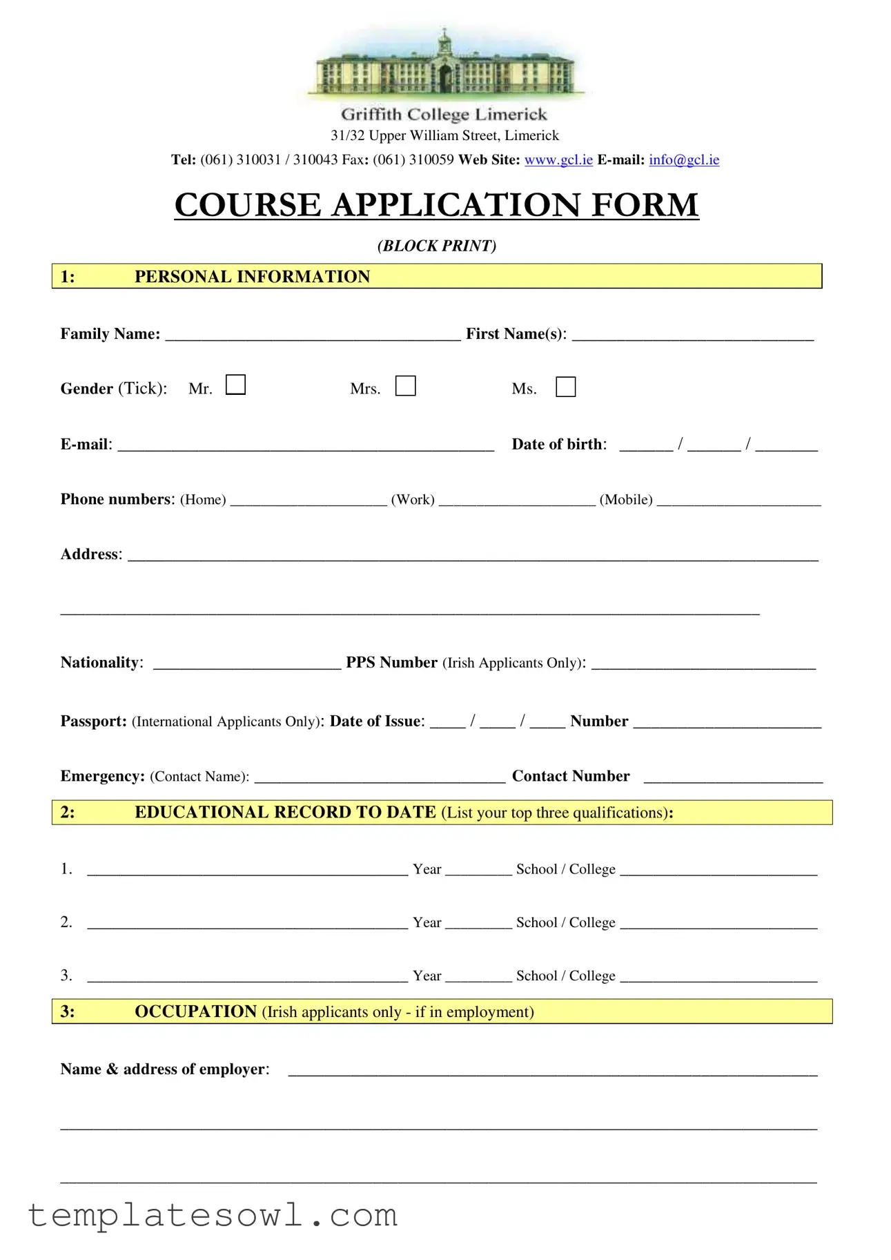 Fill Out Your College Application Form