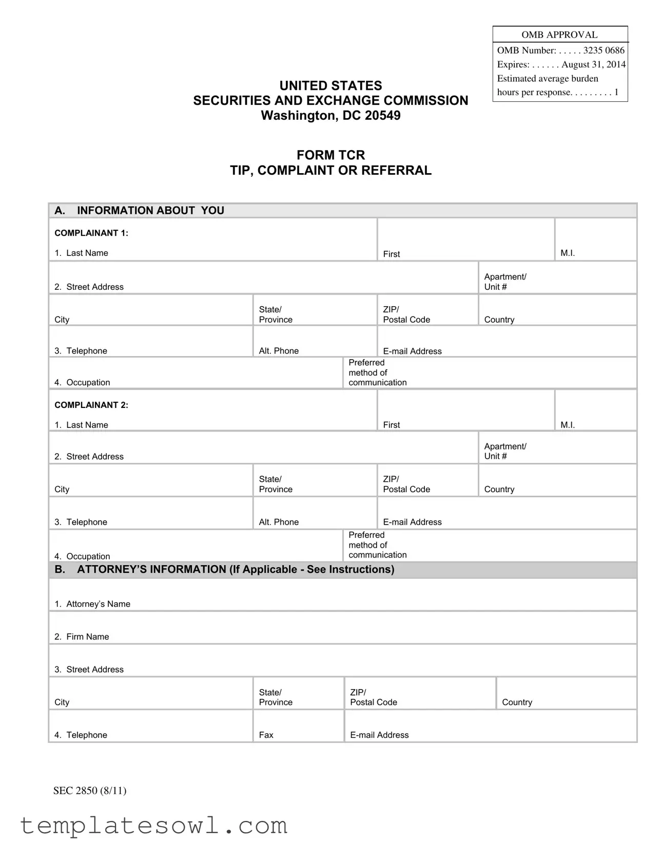 Fill Out Your Complaint Referral Form