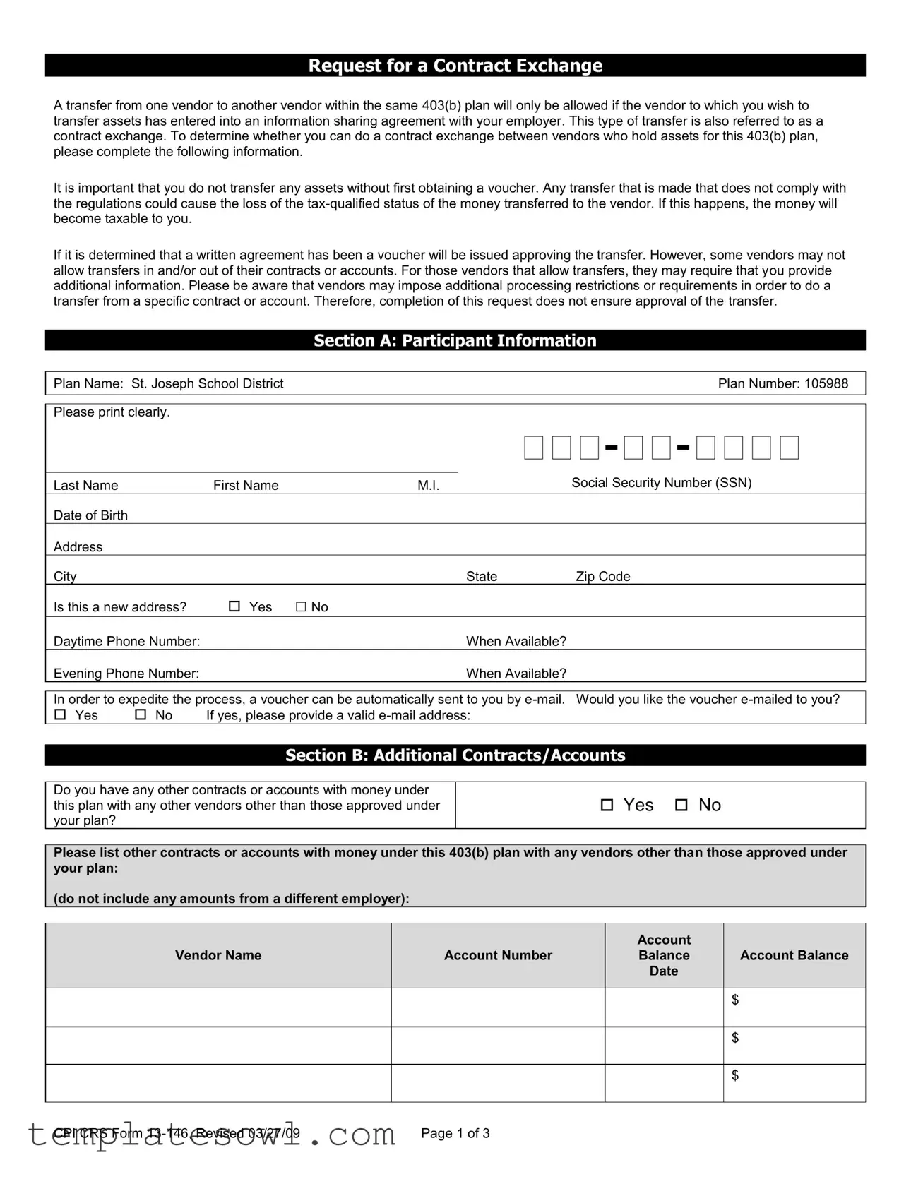 Fill Out Your Cpi Crs 13 146 Form