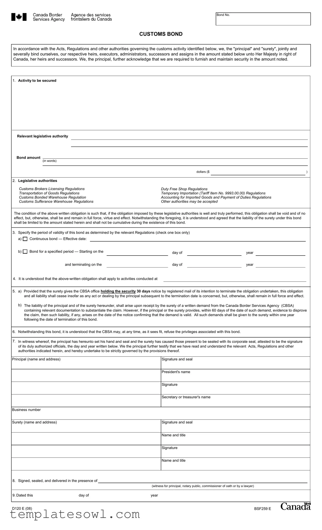Fill Out Your D120 E Form
