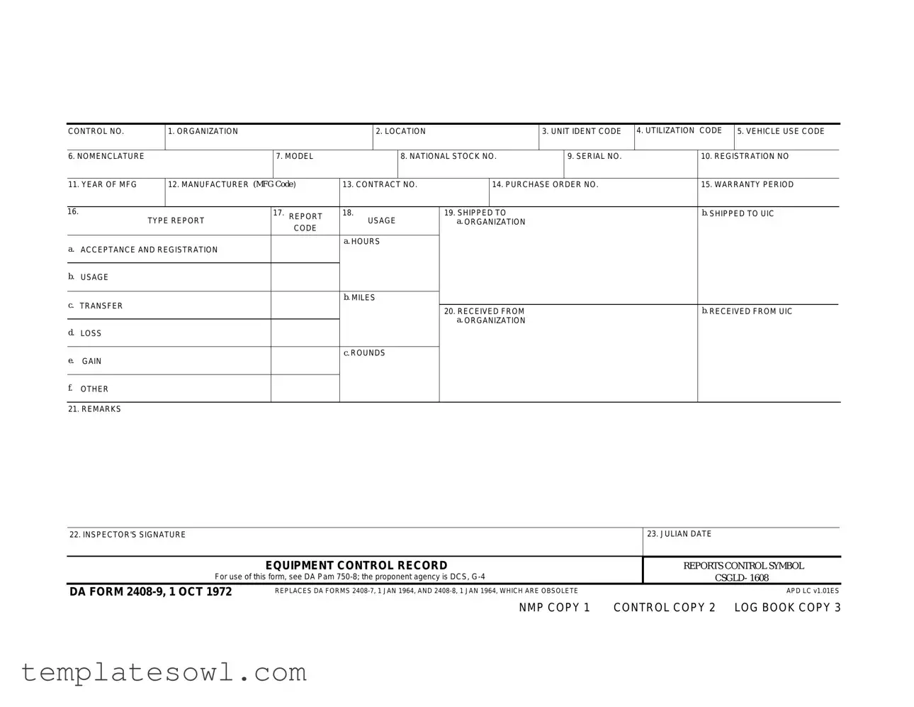 Fill Out Your Da 2408 9 Form