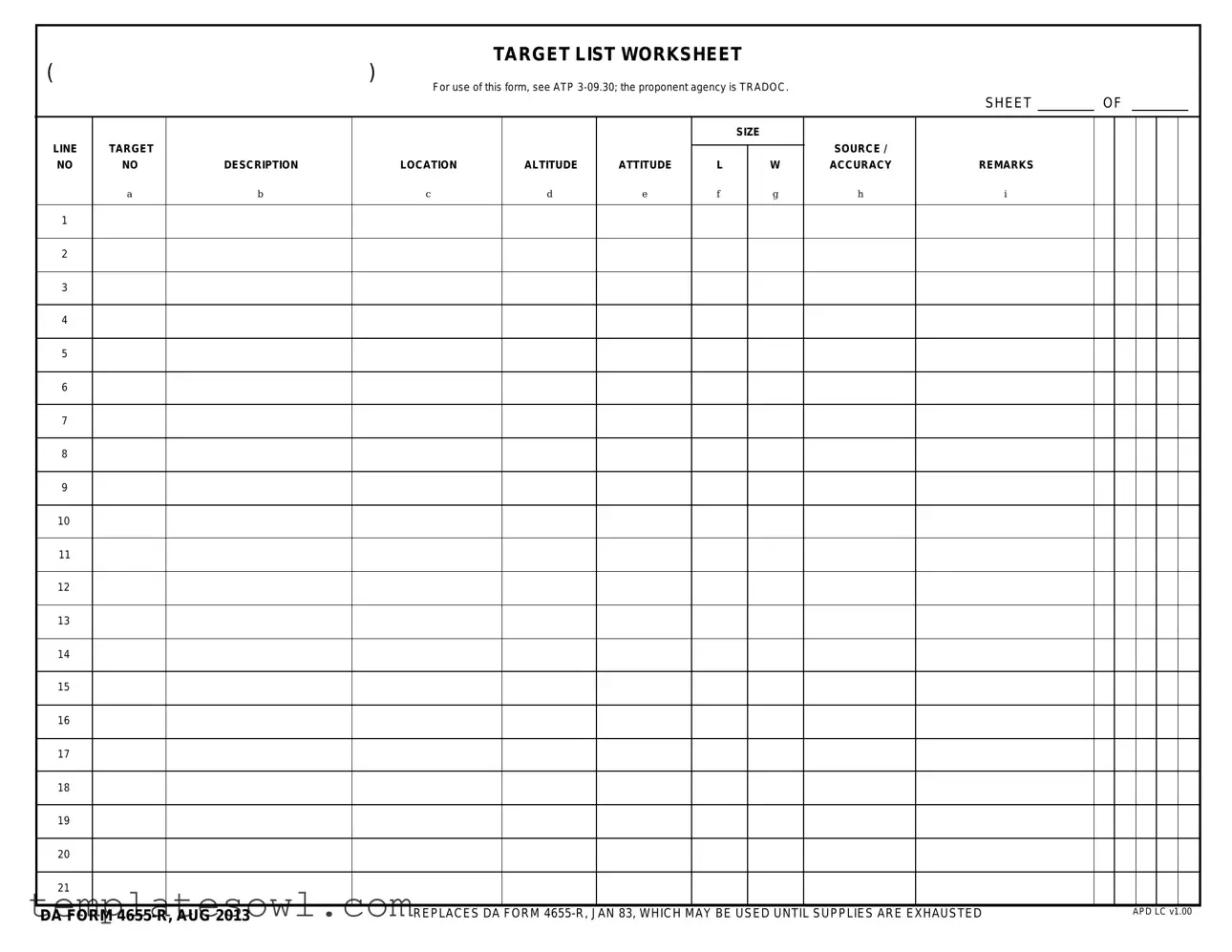 Fill Out Your Da 4655 R Form
