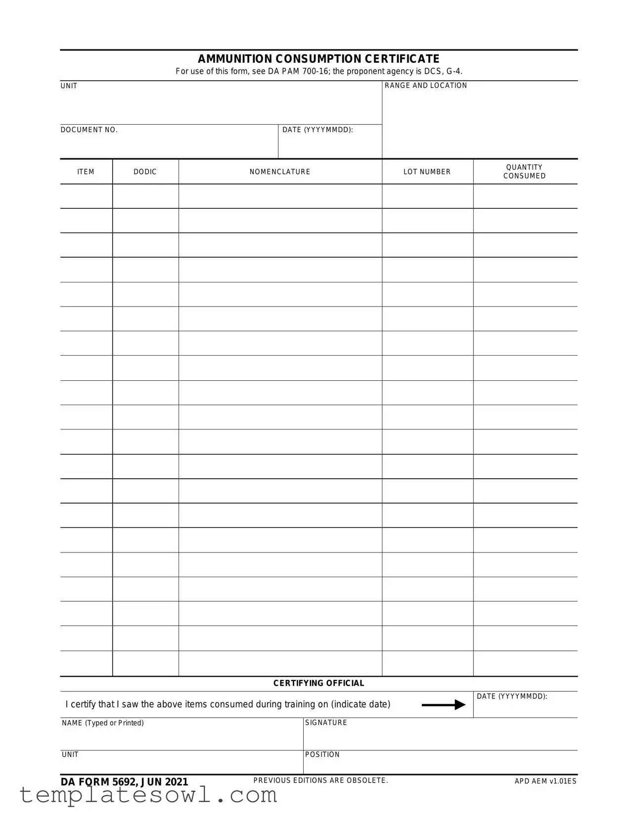 Fill Out Your Da 5692 R Form
