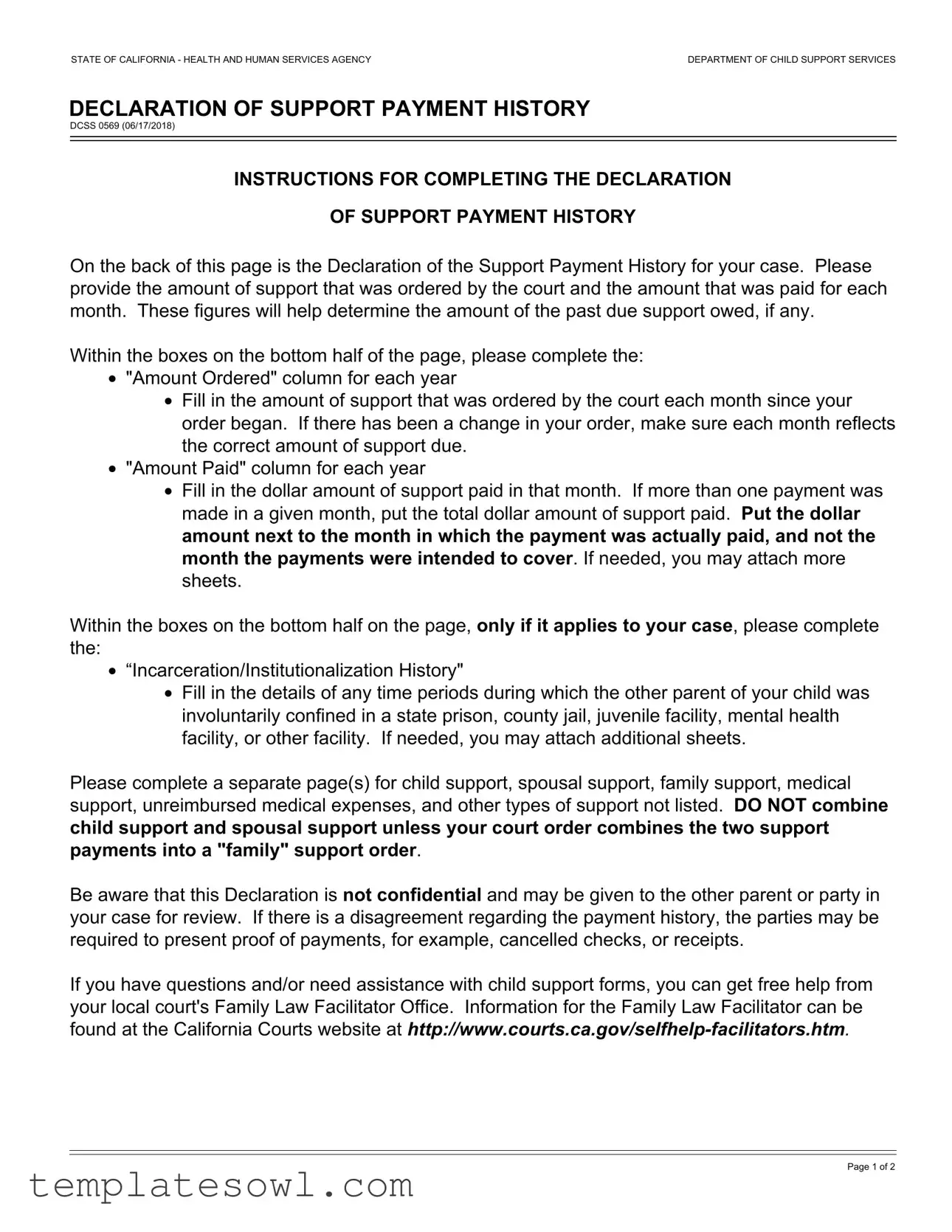 Fill Out Your Dcss 0569 Form