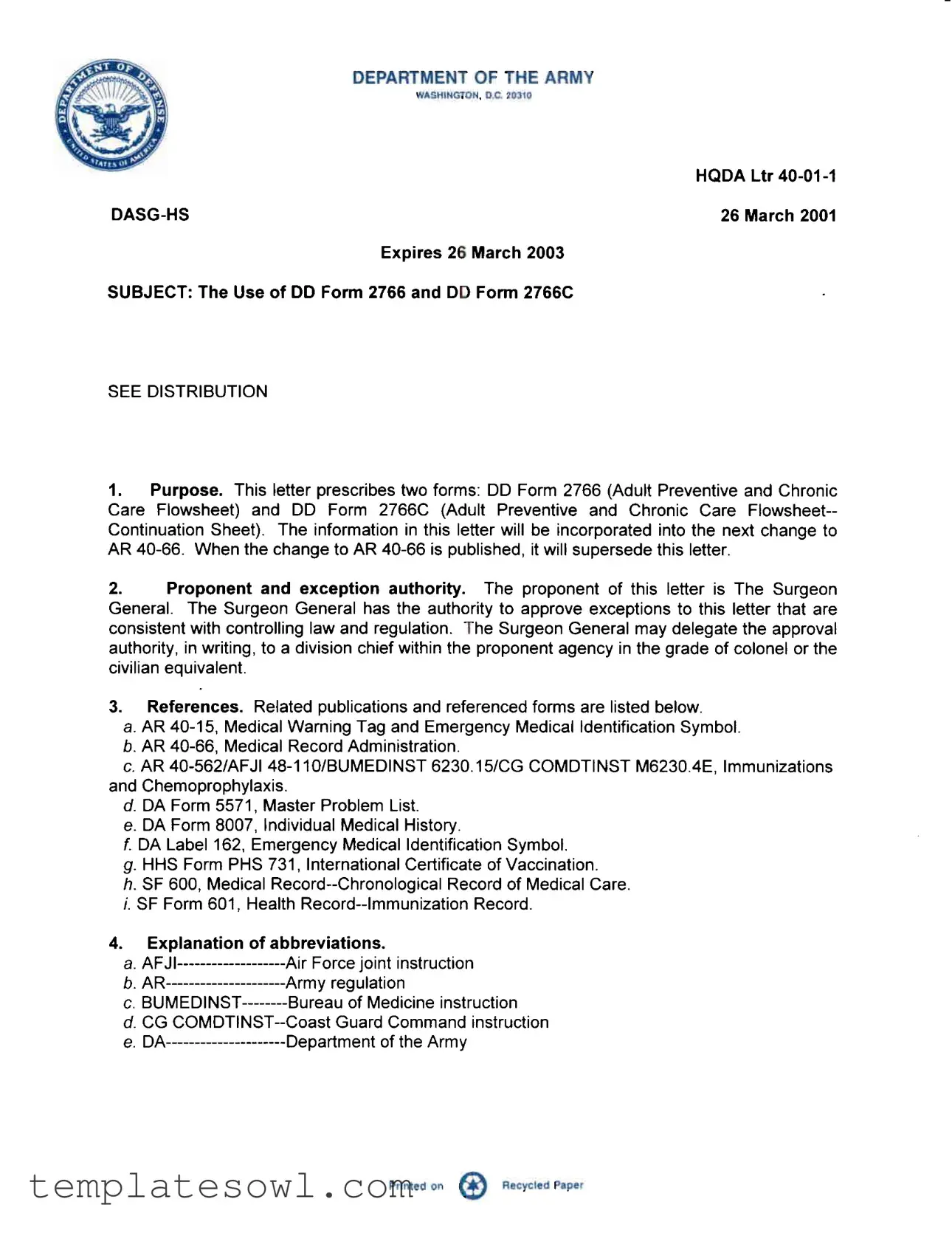 Fill Out Your Dd 2766C Form