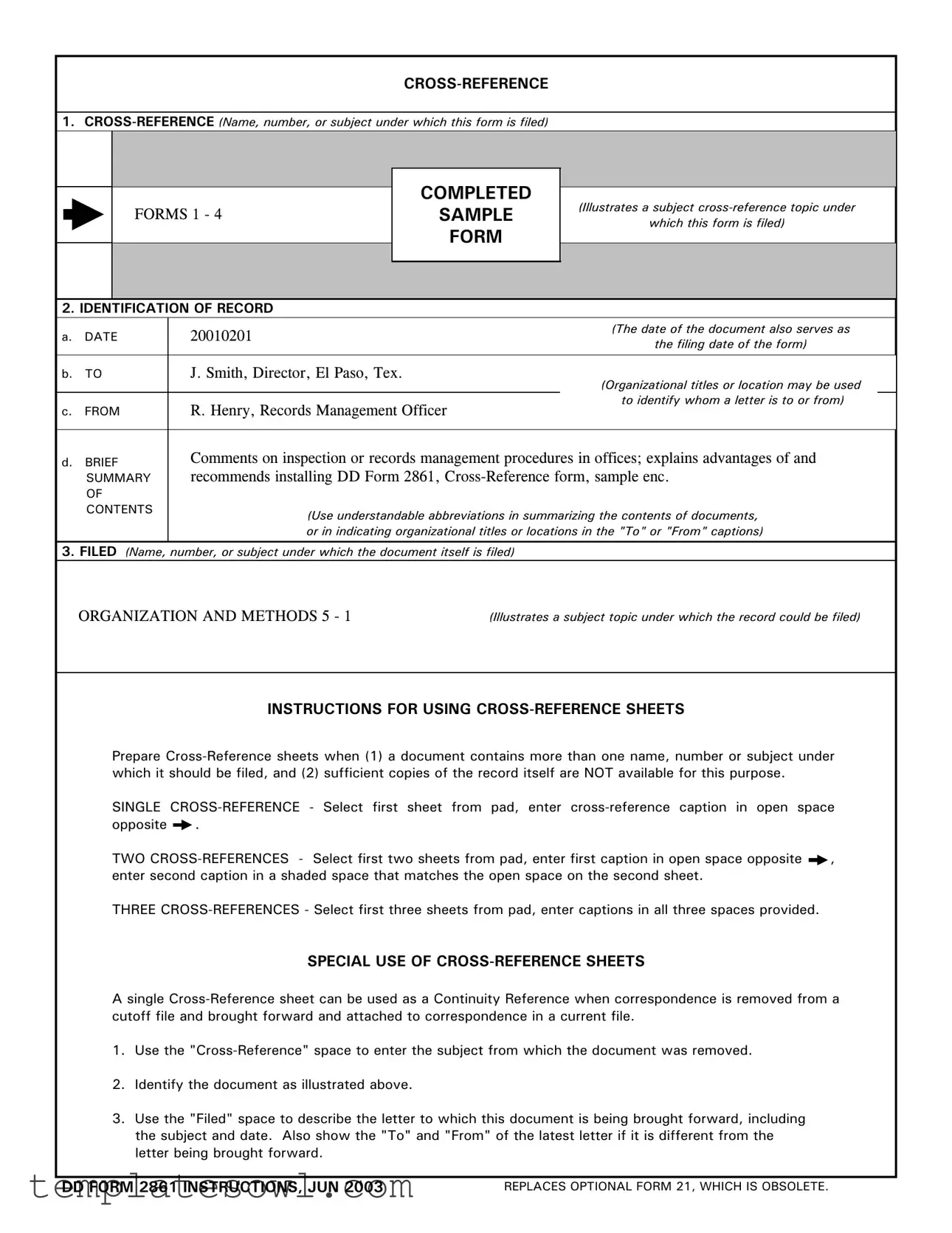 Fill Out Your Dd 2861 Form