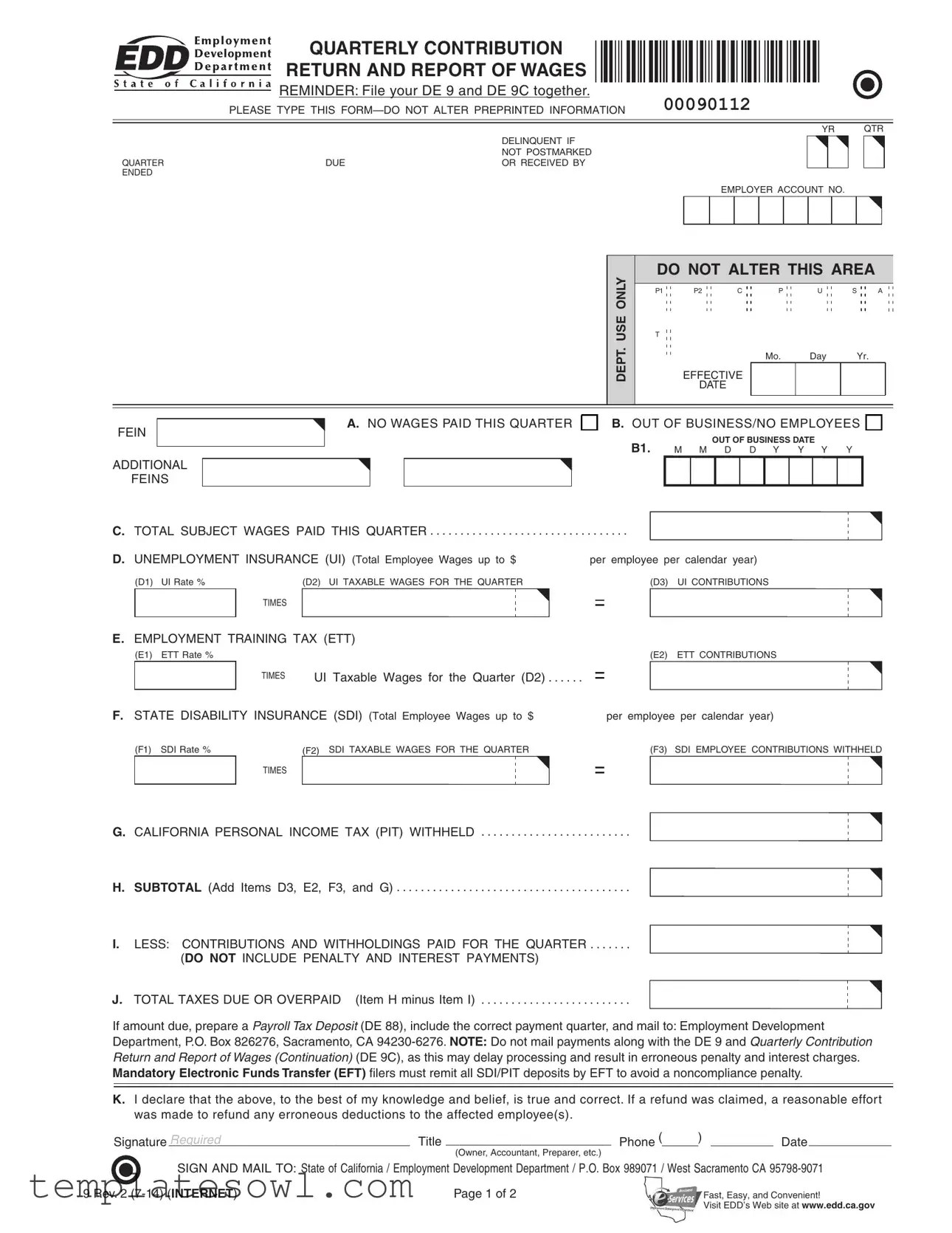 Fill Out Your De 9 Connector Form