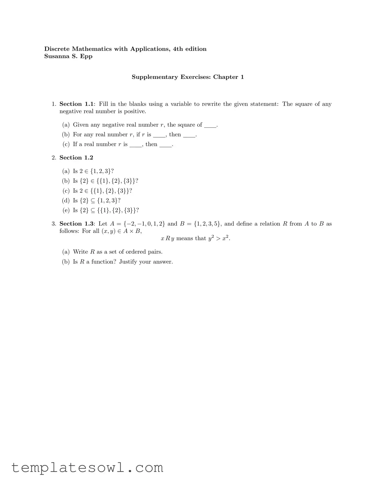 Fill Out Your Discrete Mathematics Application Form