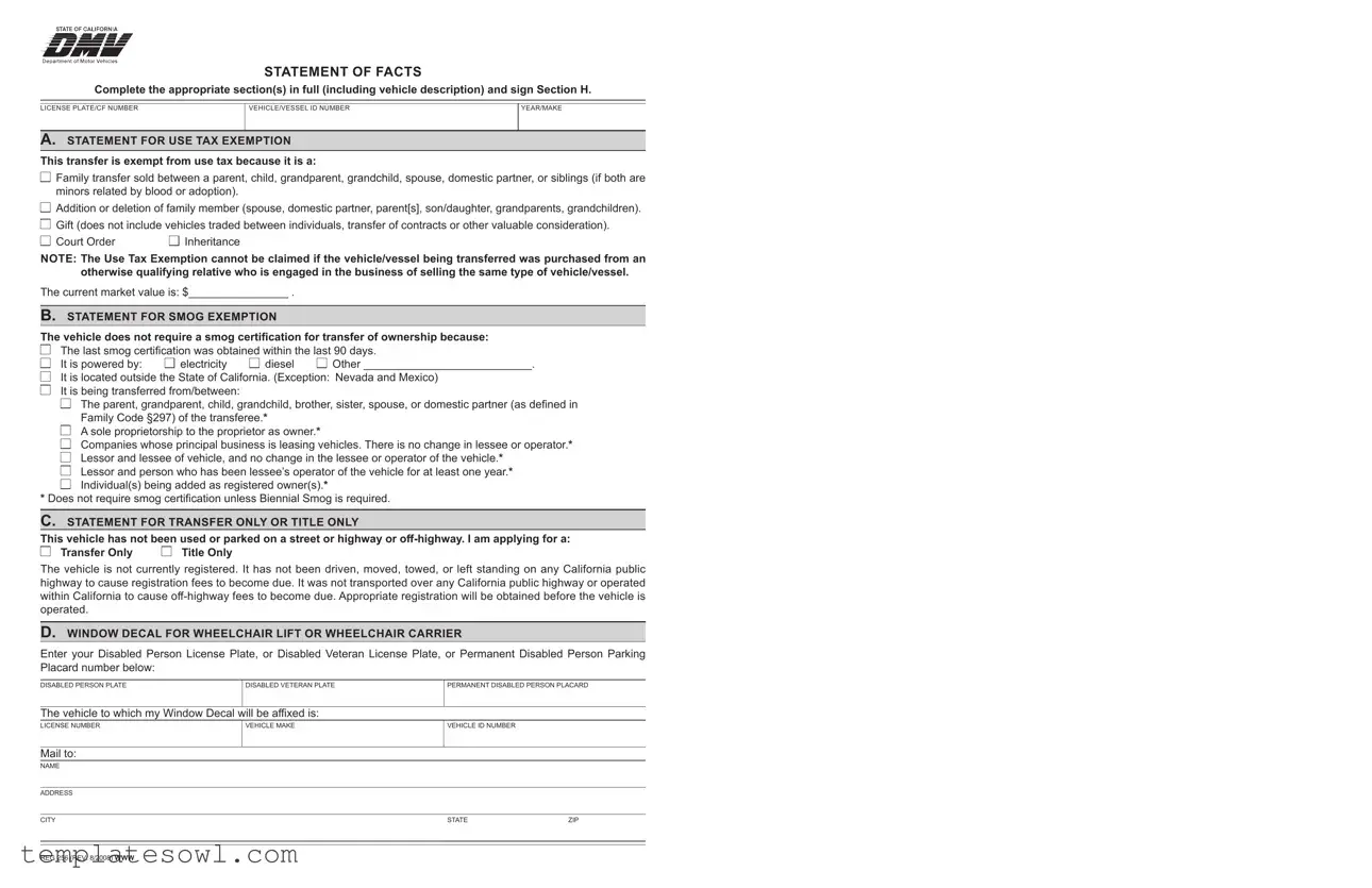 Fill Out Your Dmv Reg 256 Form