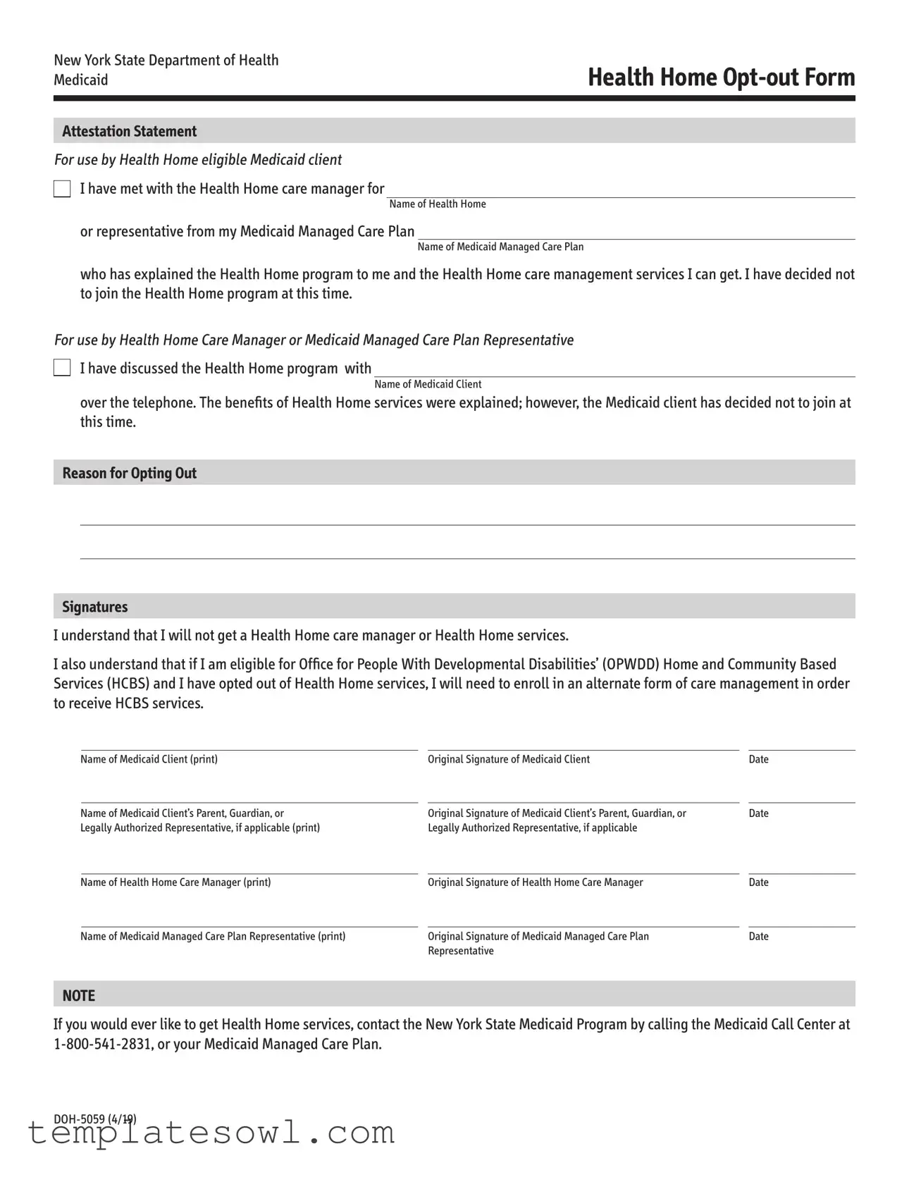 Fill Out Your Doh 5059 Form