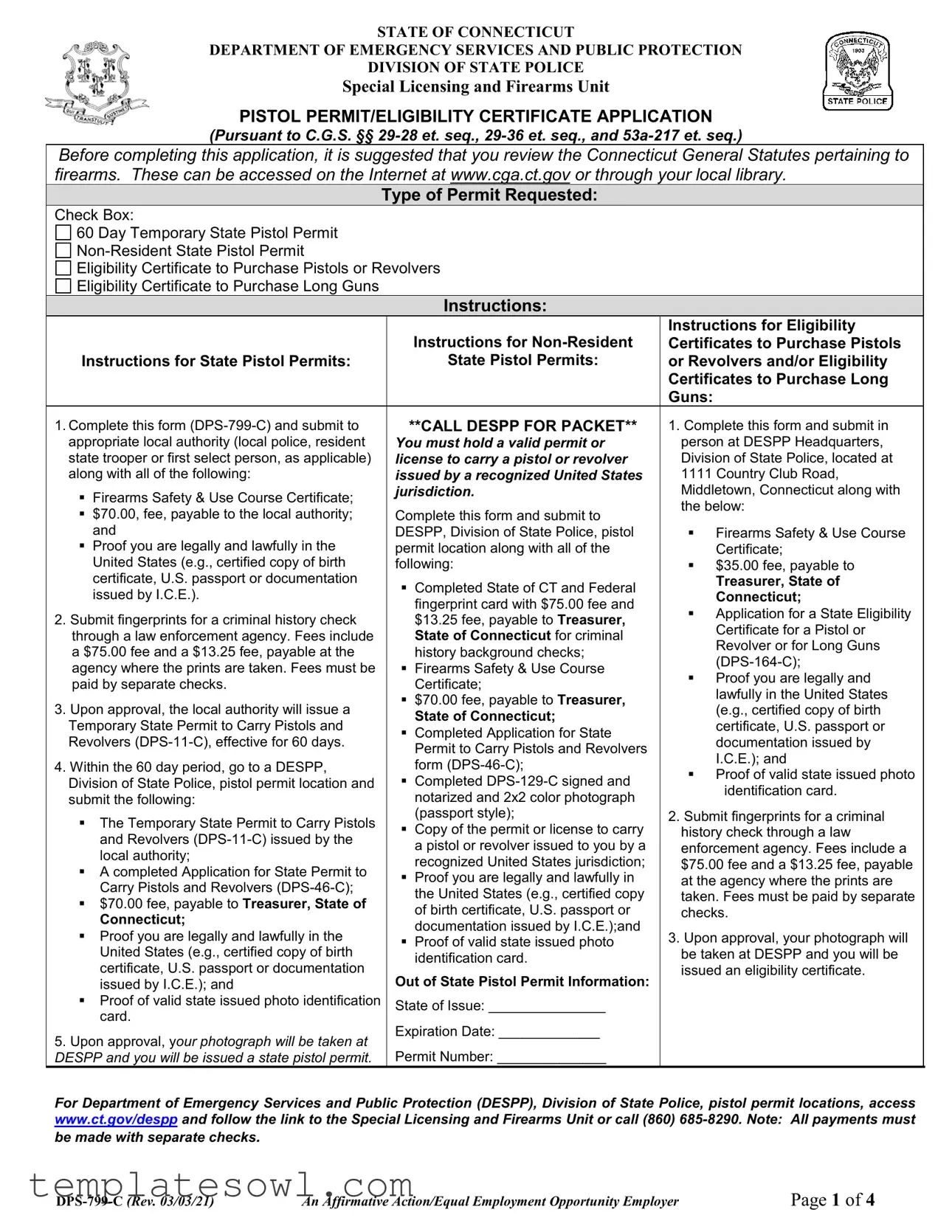 Fill Out Your Dps 799 C Form
