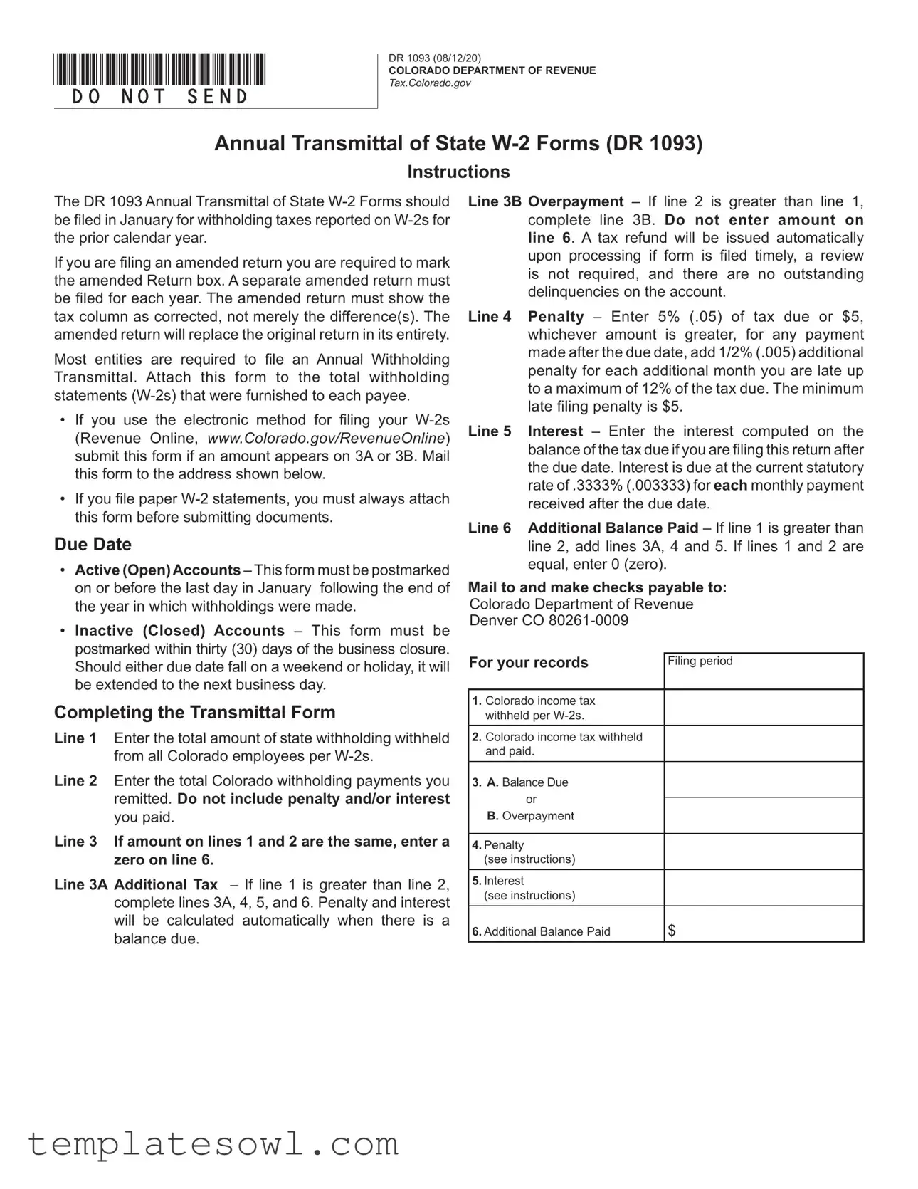 Fill Out Your Dr 1093 Form