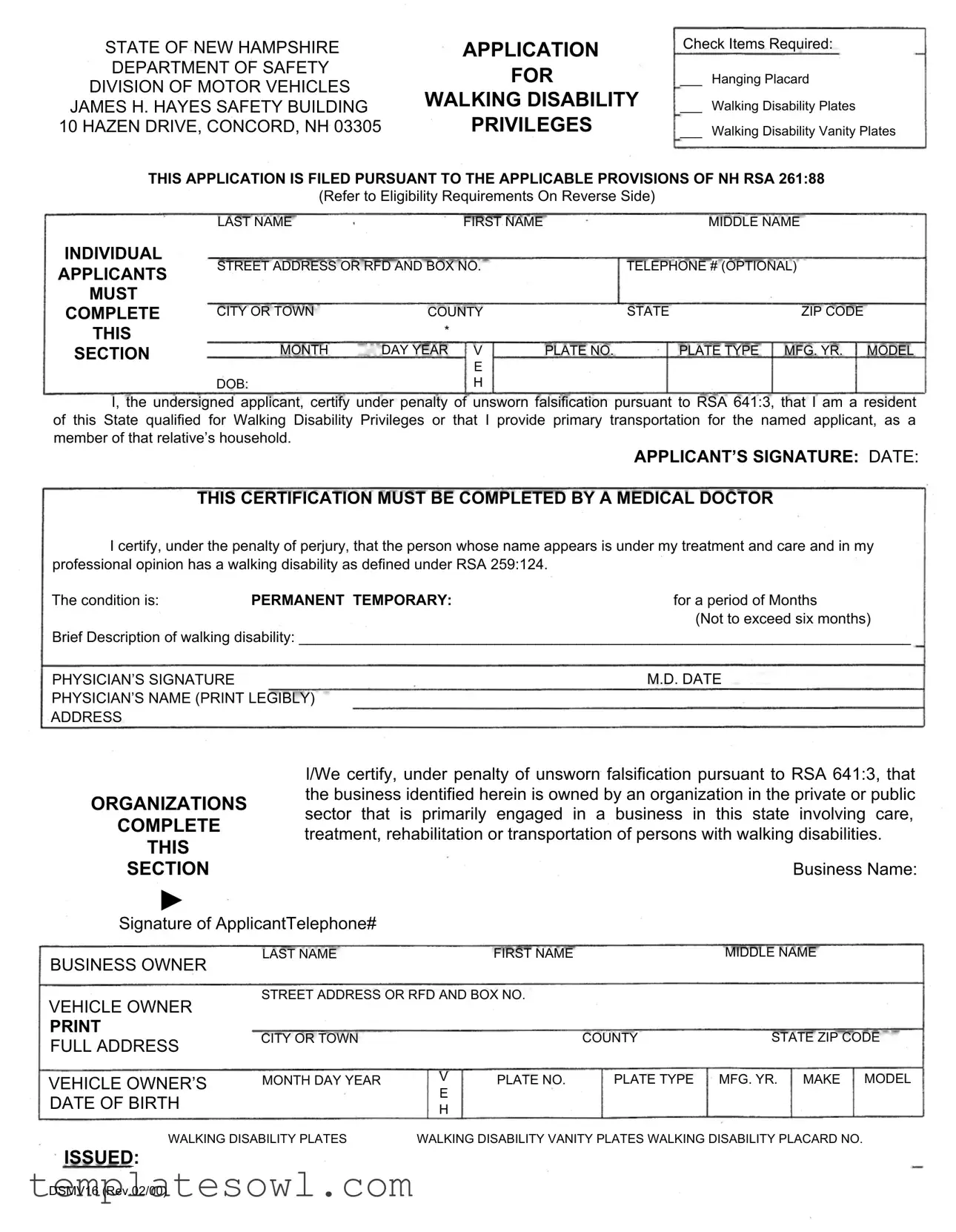 Fill Out Your Dsmv 16 Form