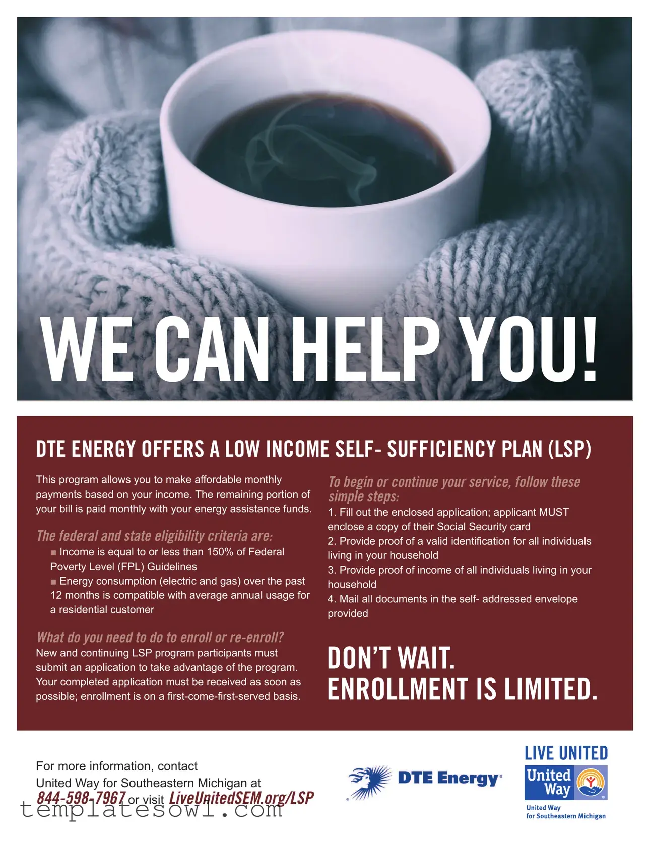 Fill Out Your Dte Application Form