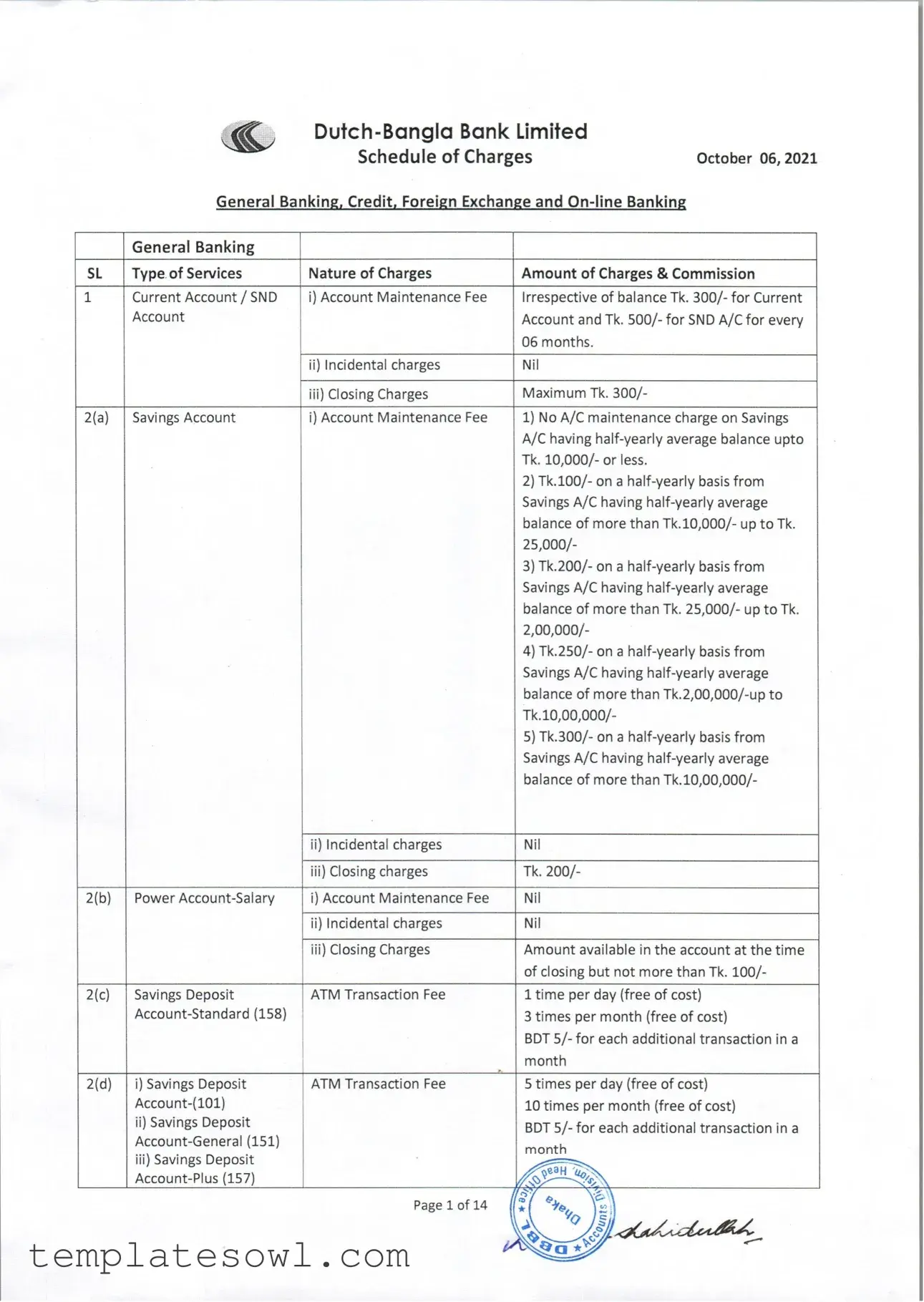 Fill Out Your Dutch Bangla Bank Account Form