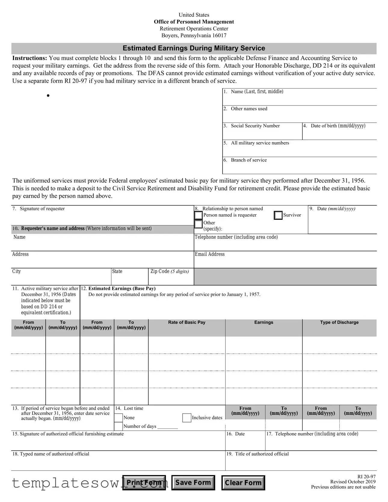 Fill Out Your Ebb Ri 20 97 Form