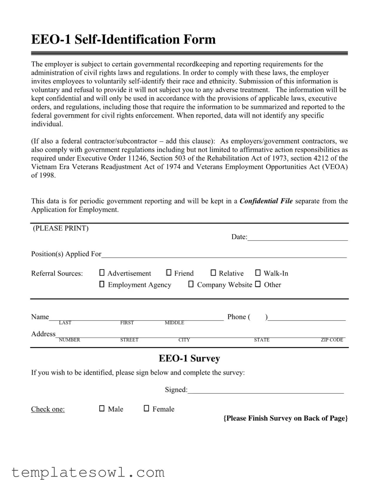Fill Out Your Eeo 1 Form