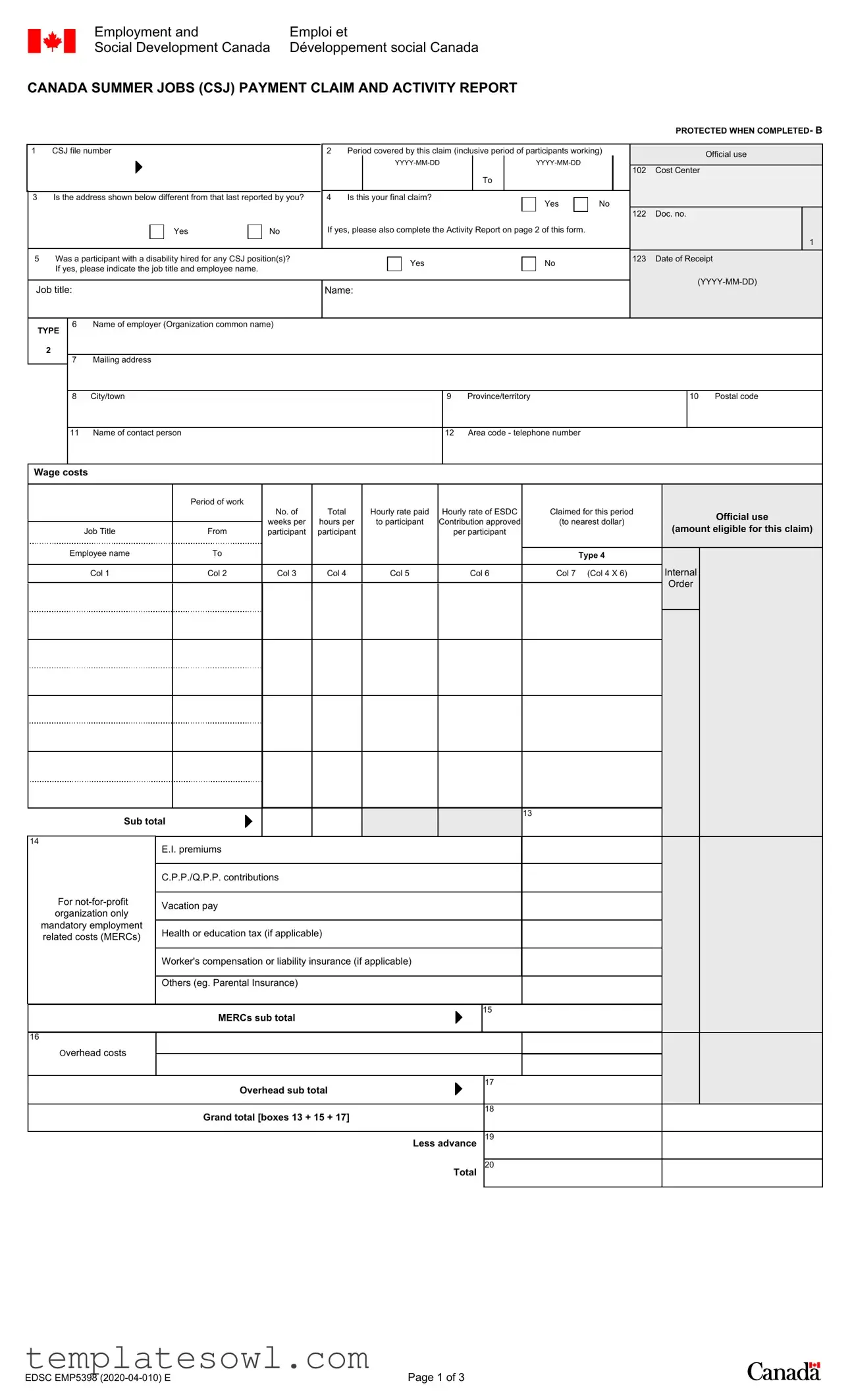 Fill Out Your Emp5398 Form