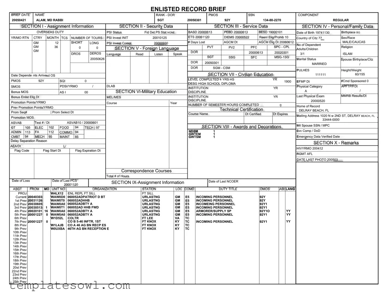 Fill Out Your Erb Form