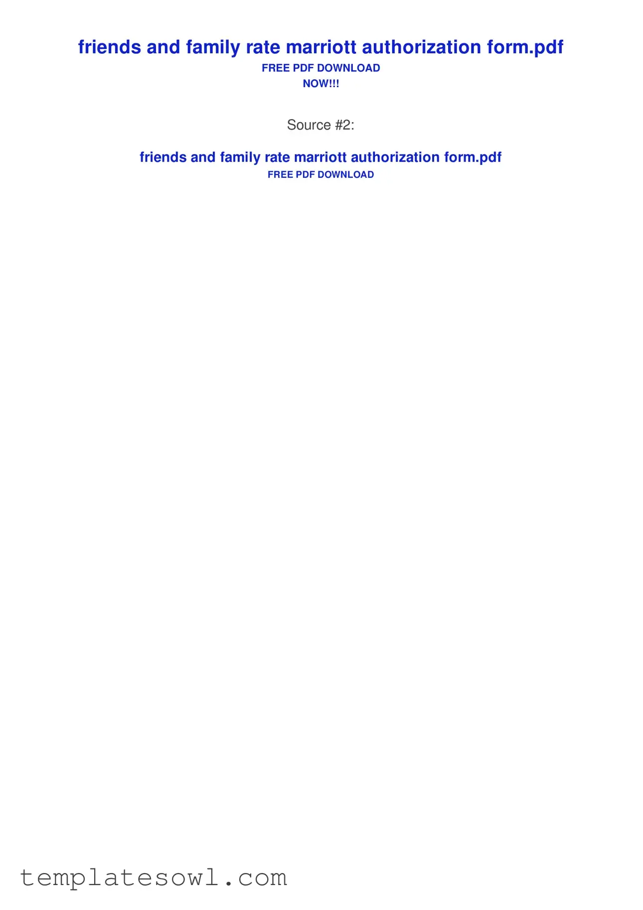 Fill Out Your Family Marriott Friends Form