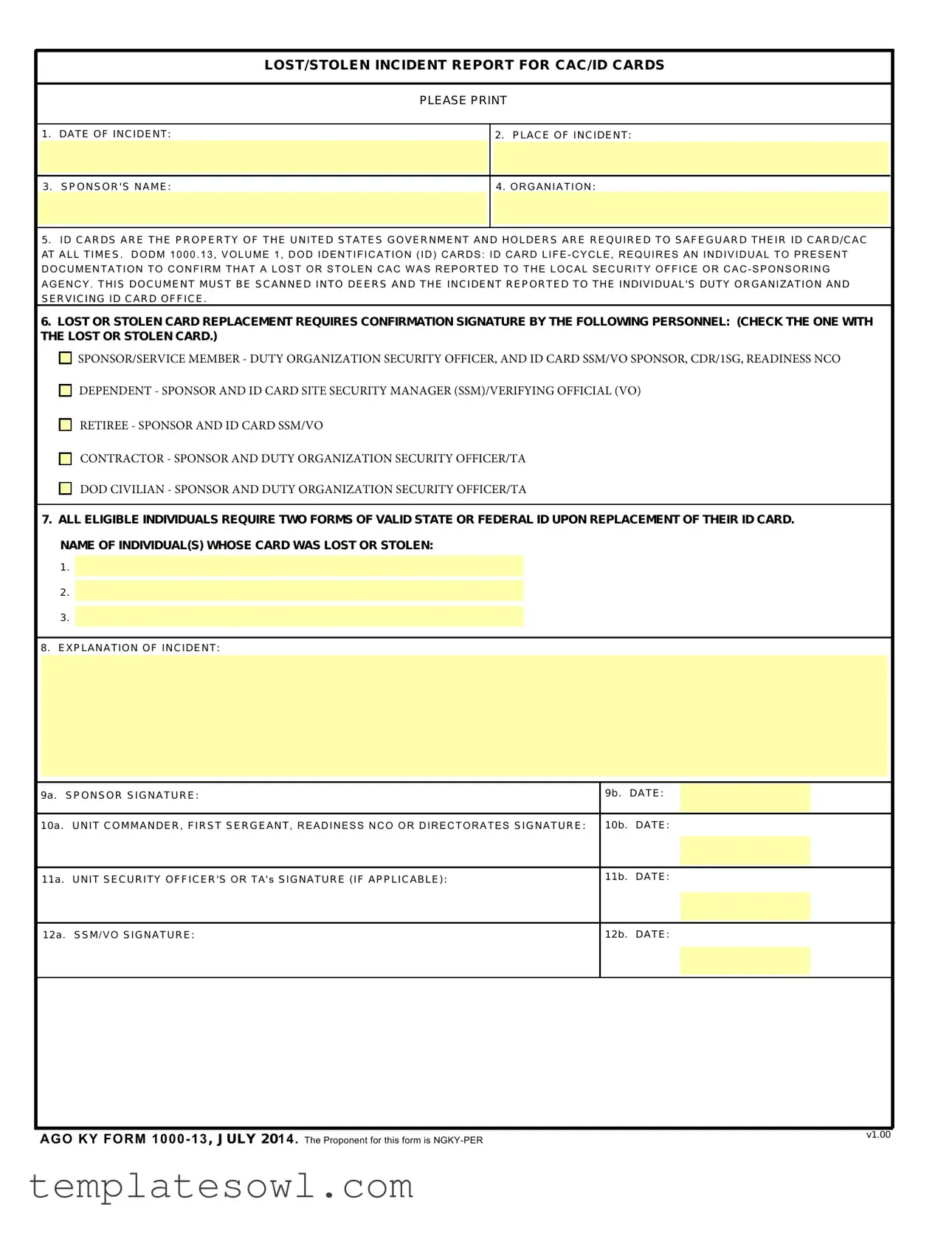 Fill Out Your Fh 7006 Form
