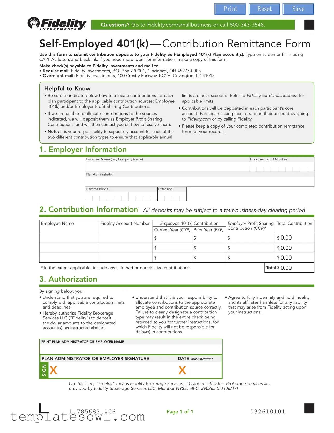 Fill Out Your Fidelity Self Employed 401 K Form