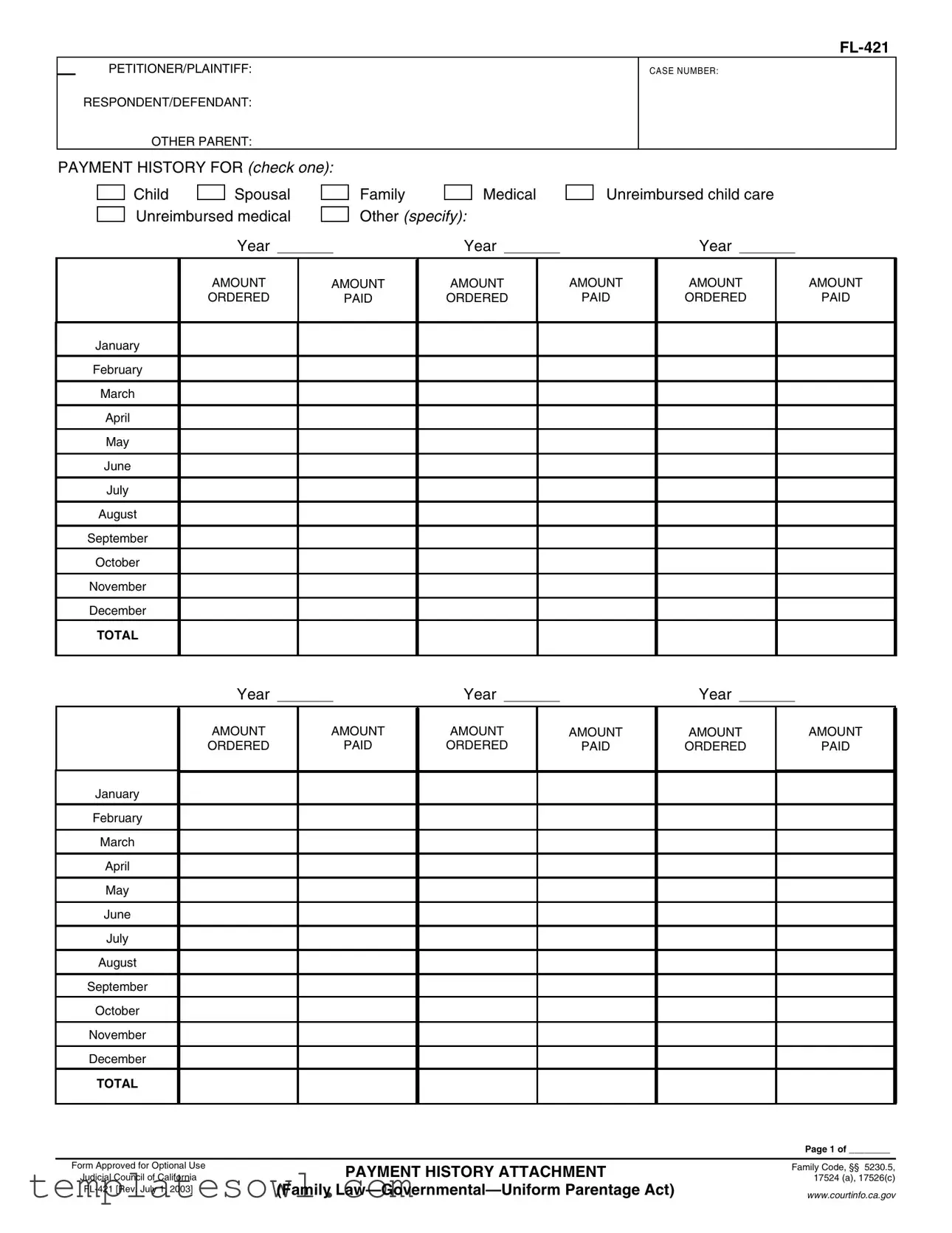 Fill Out Your Fl 421 Form