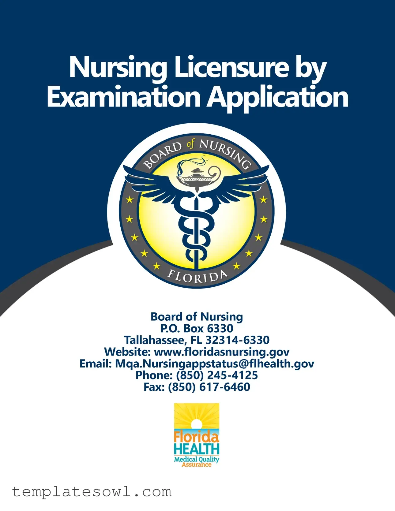 Fill Out Your Florida Board Nursing Application Form