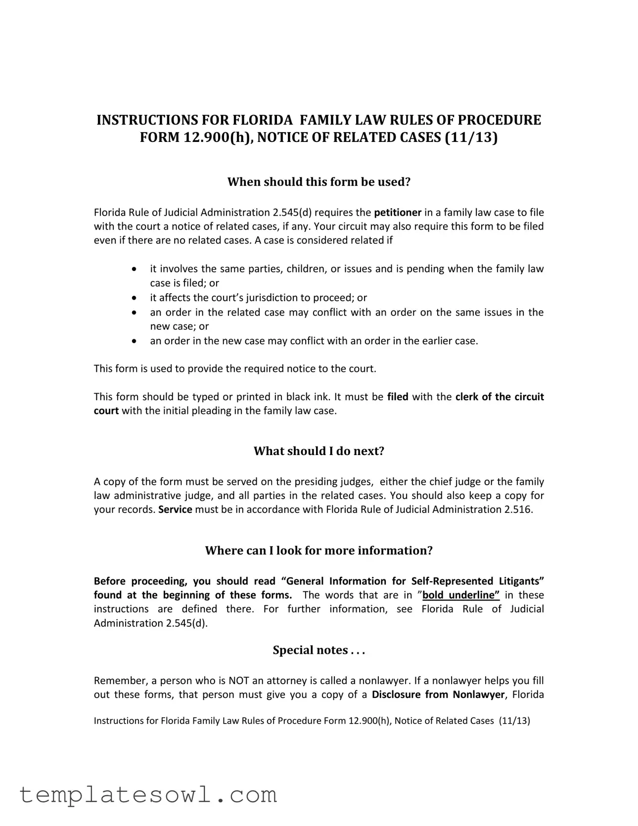 Fill Out Your Florida Procedure Form