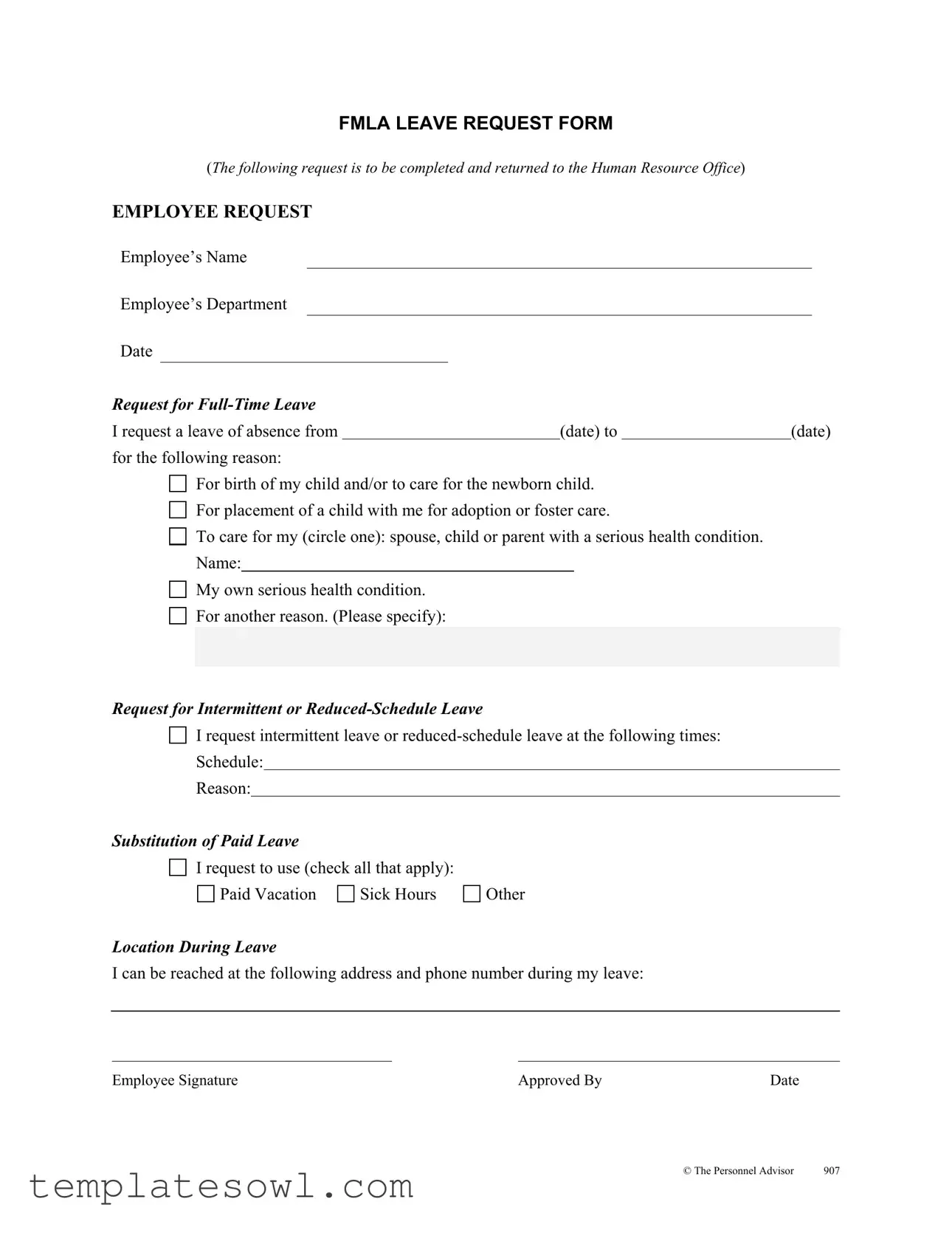 Fill Out Your Fmla Leave Form