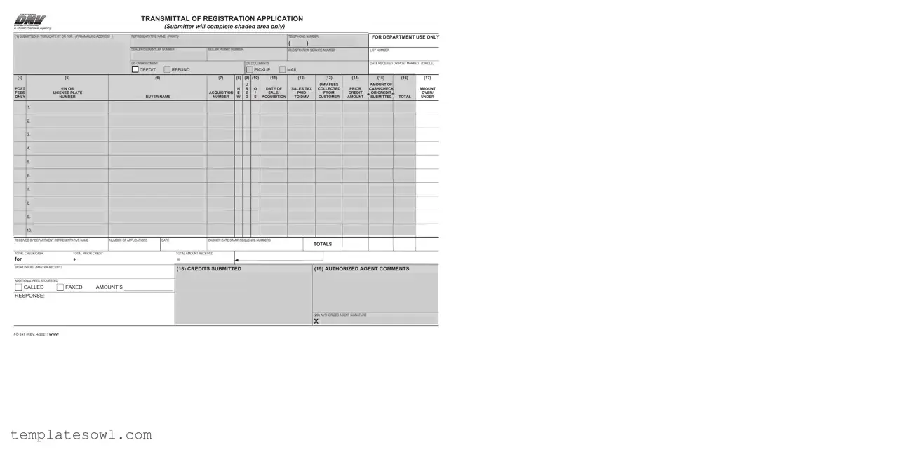 Fill Out Your Fo247 Form