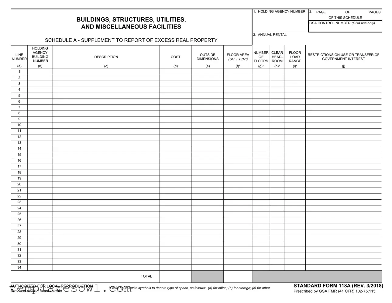 Fill Out Your Fs 118A Form
