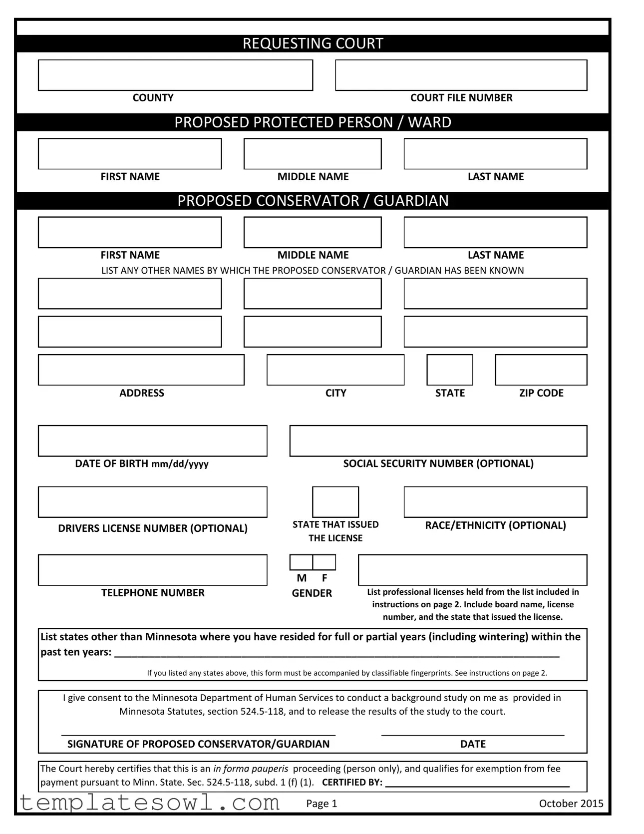 Fill Out Your Gac103 Form