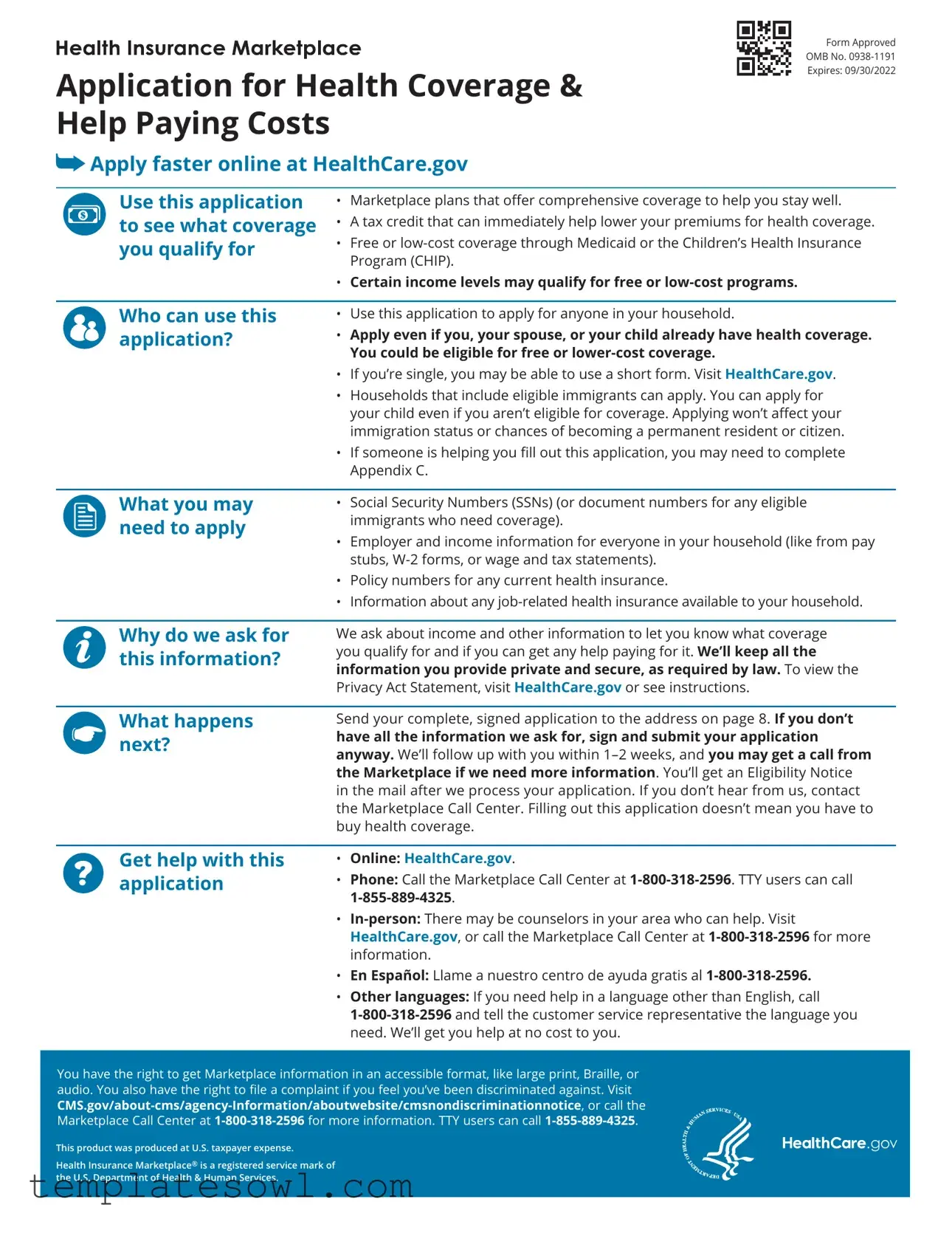 Fill Out Your Health Insurance Application Form