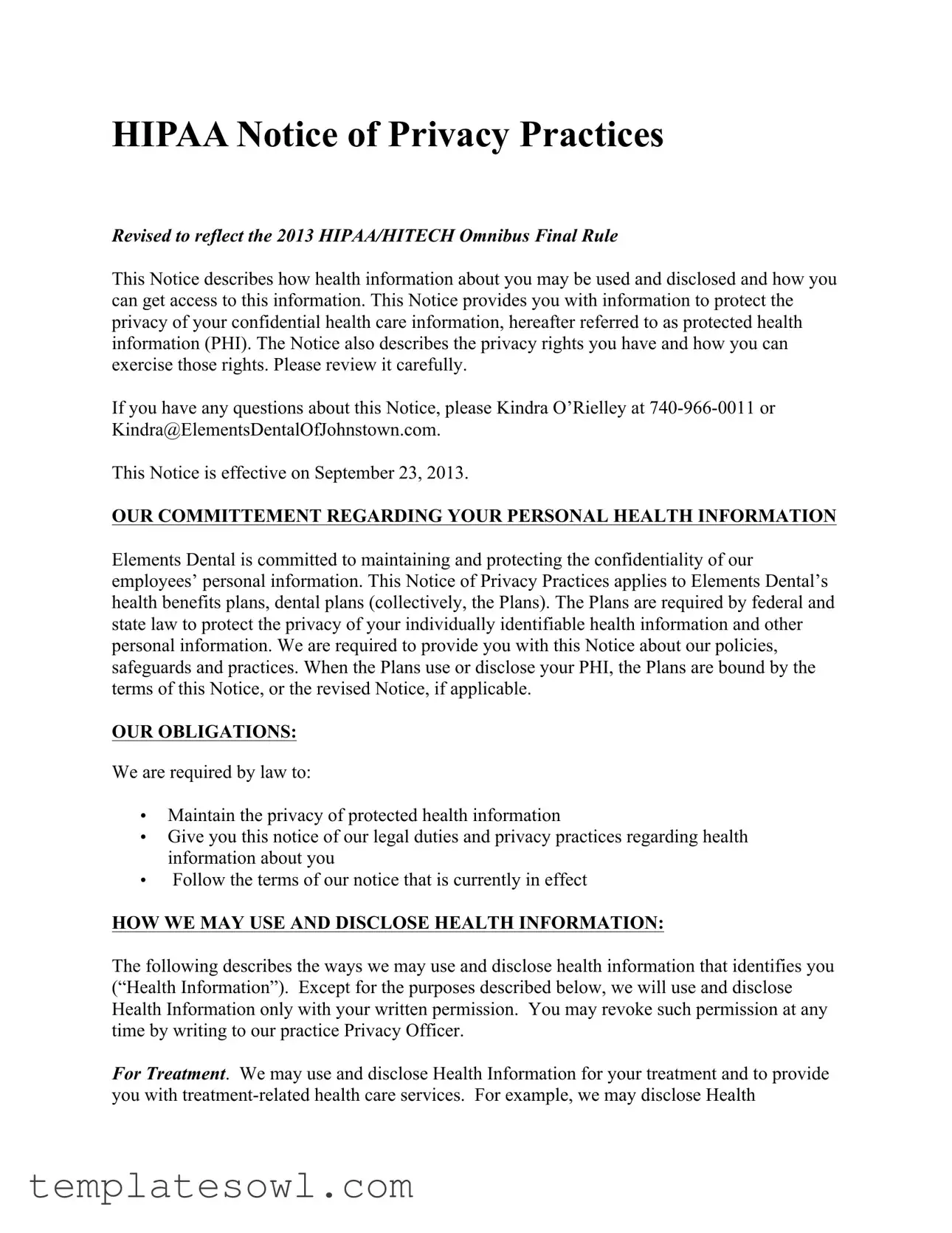 Fill Out Your Hipaa Dental Office Form