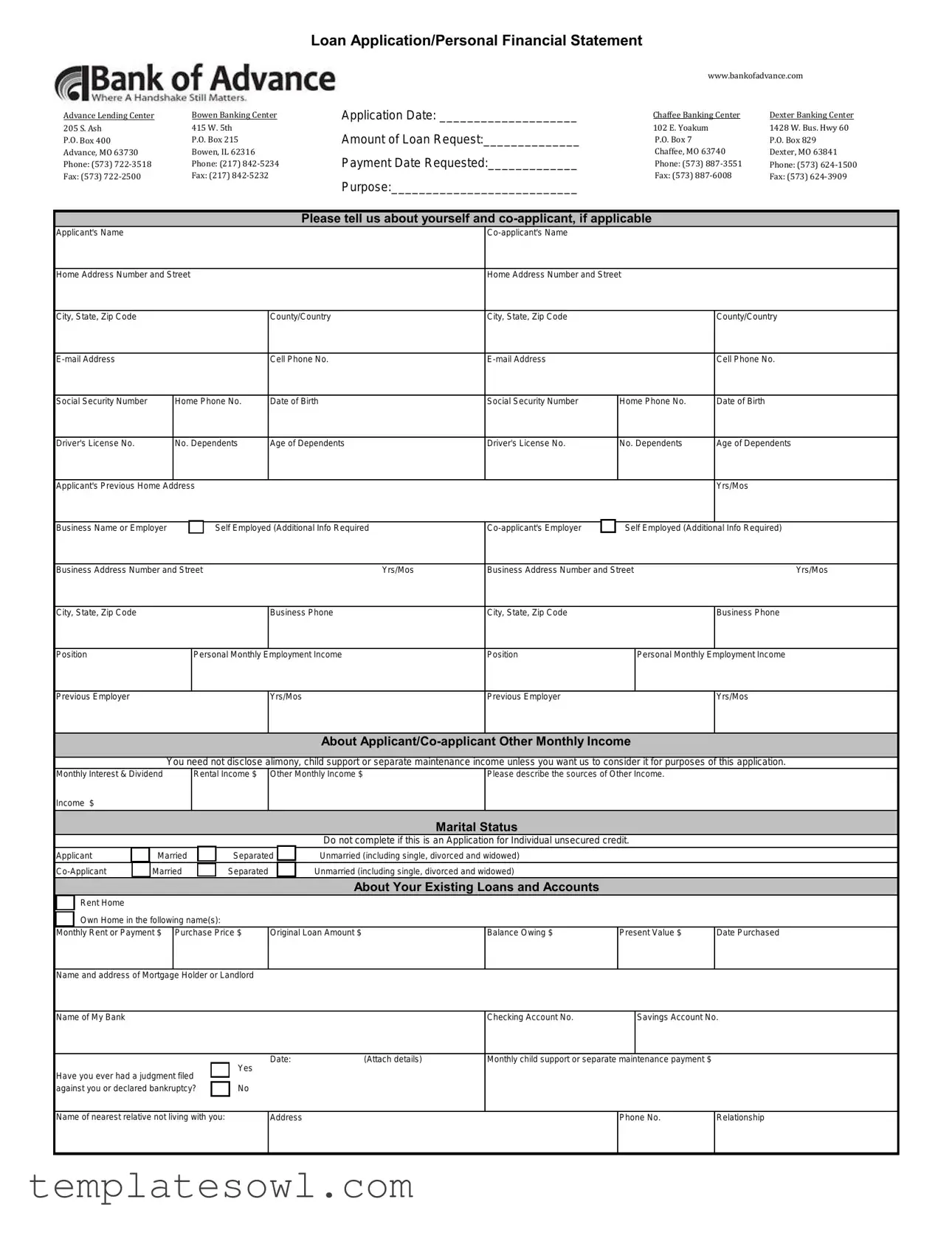 Fill Out Your How To Fill Out Bank Application Form