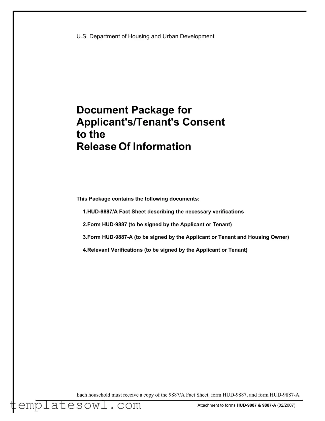 Fill Out Your Hud 9887 A Form