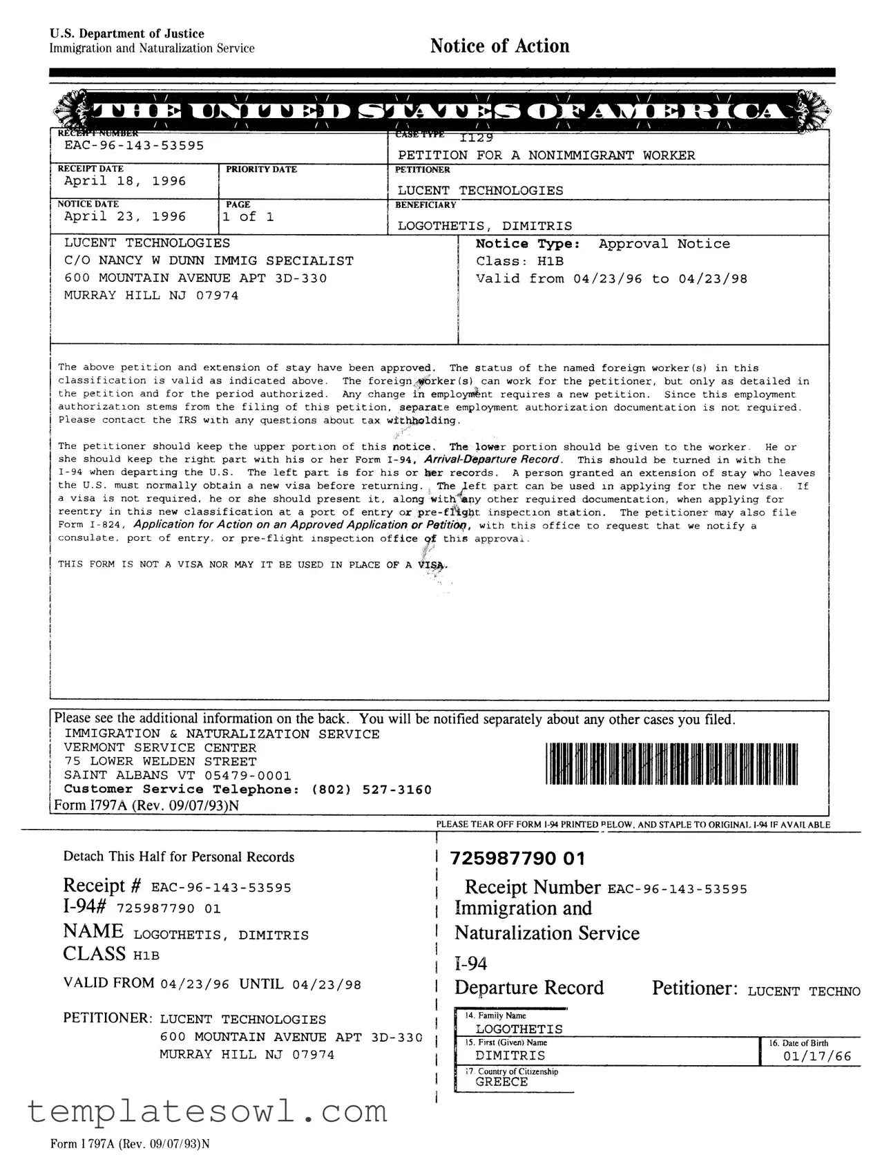 Fill Out Your I 797A Form