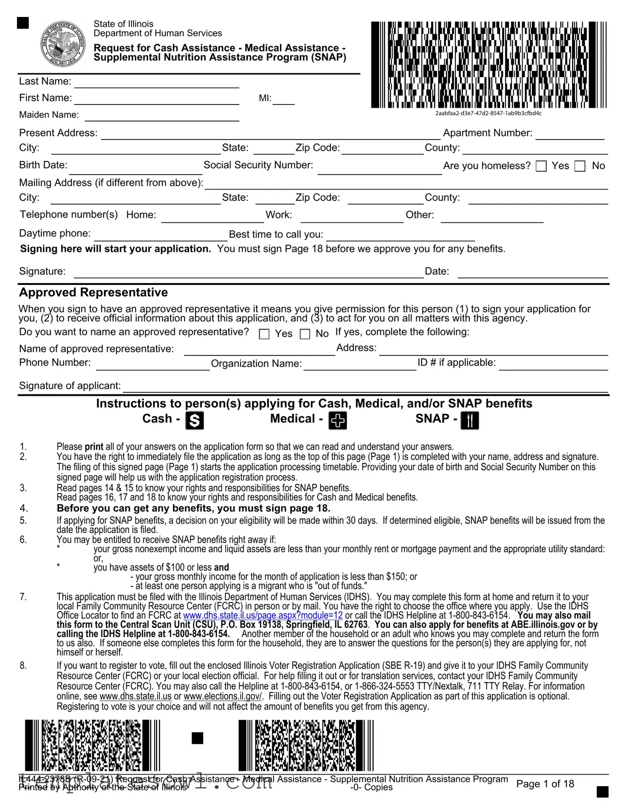 Fill Out Your Il444 2378 B Form