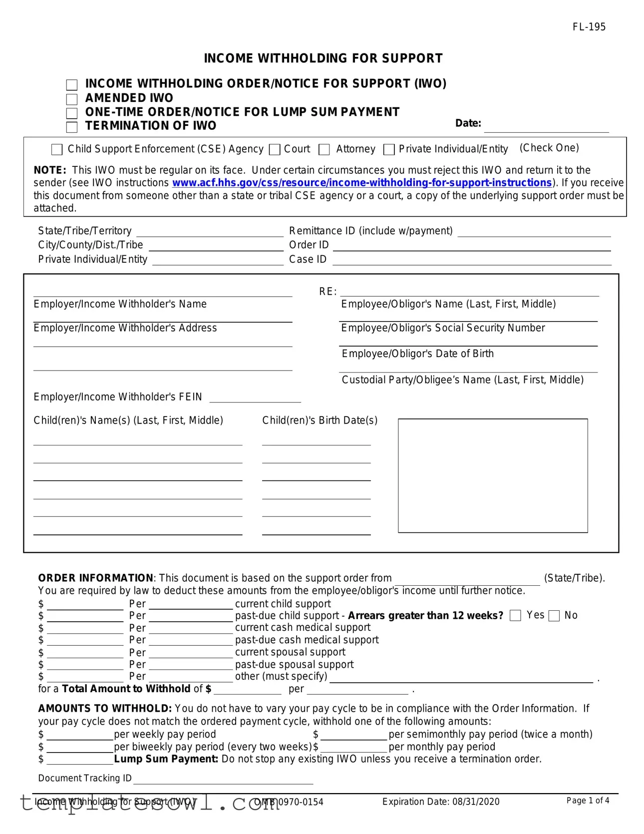 Fill Out Your Income Withholding Form