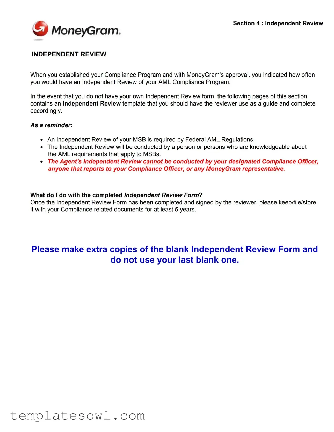 Fill Out Your Independent Form