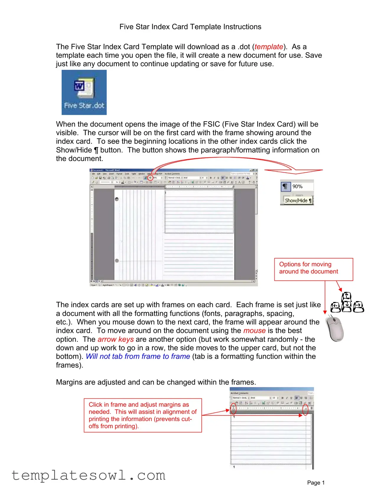 Fill Out Your Index Card Form