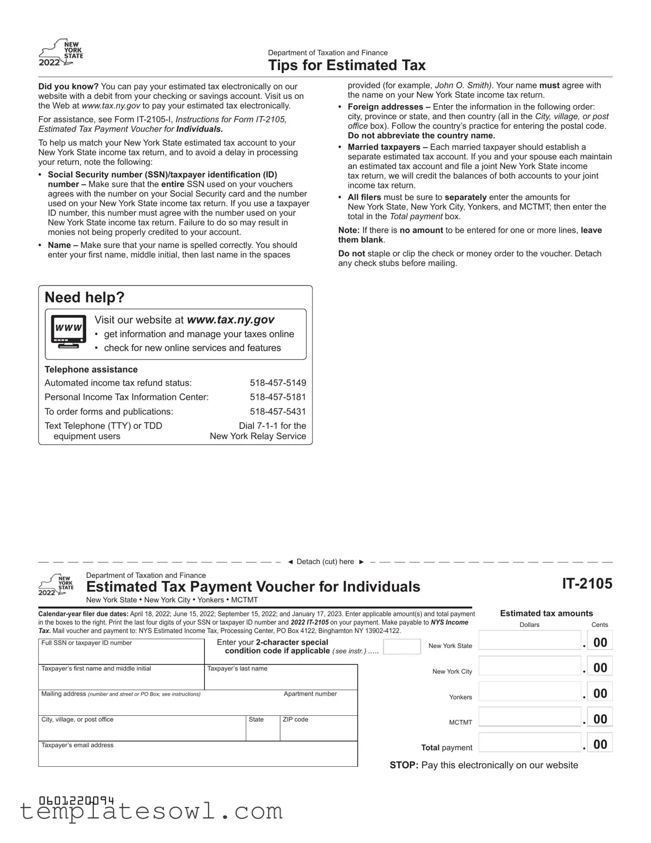 Fill Out Your It 2105 Form