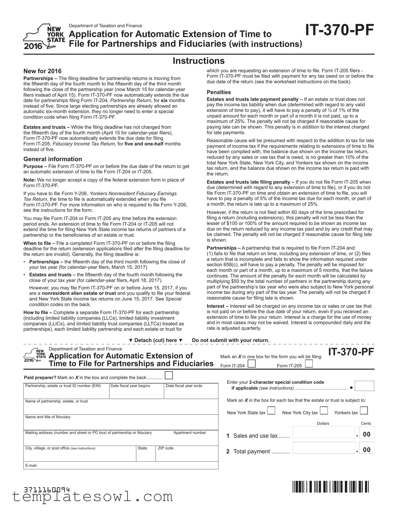 Fill Out Your It 370 Pf Form