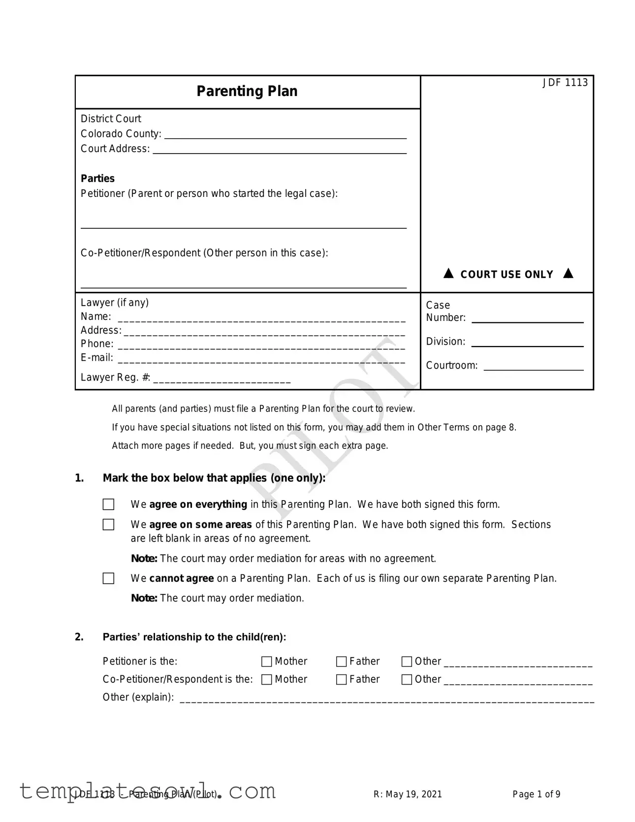 Fill Out Your Jdf 1113 Form